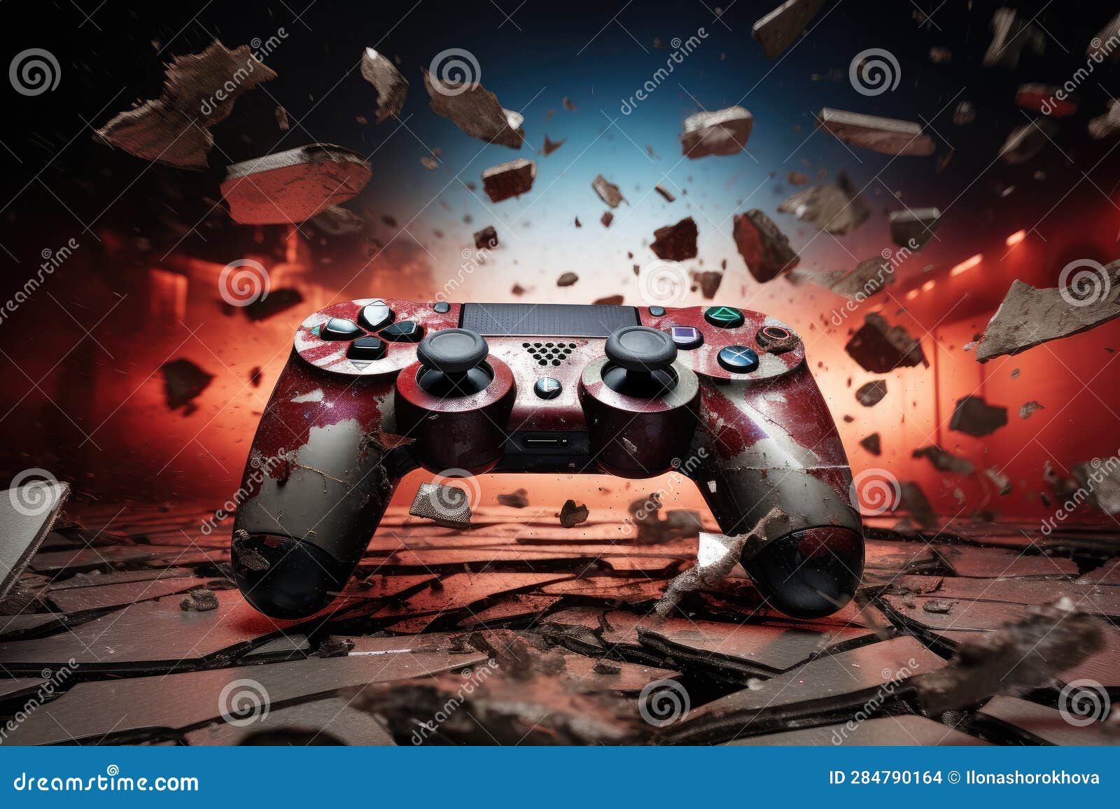 Illustration Of 3d Rendered E Sports Gaming Arena And Joystick Controller  Background, Pc Gamer, Gaming Computer, Pc Game Background Image And  Wallpaper for Free Download