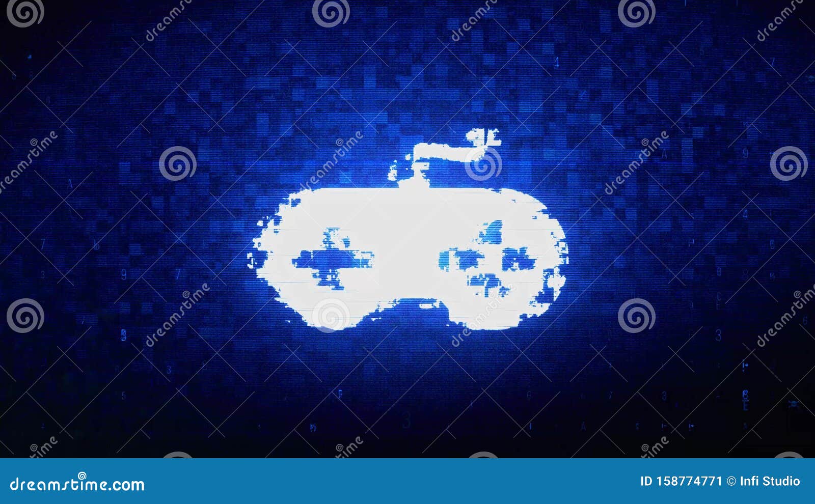 Game Controller Joystick Epad Game Symbol Digital Pixel Noise Error
