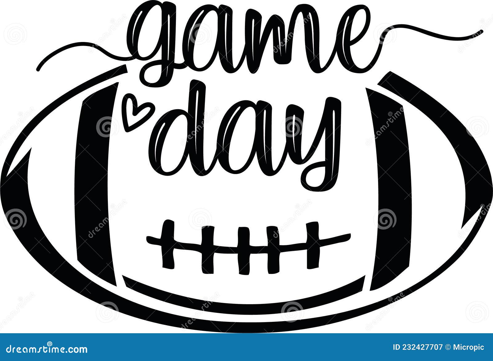 Game Day with Football T Shirt Design Banner Design Svg ...