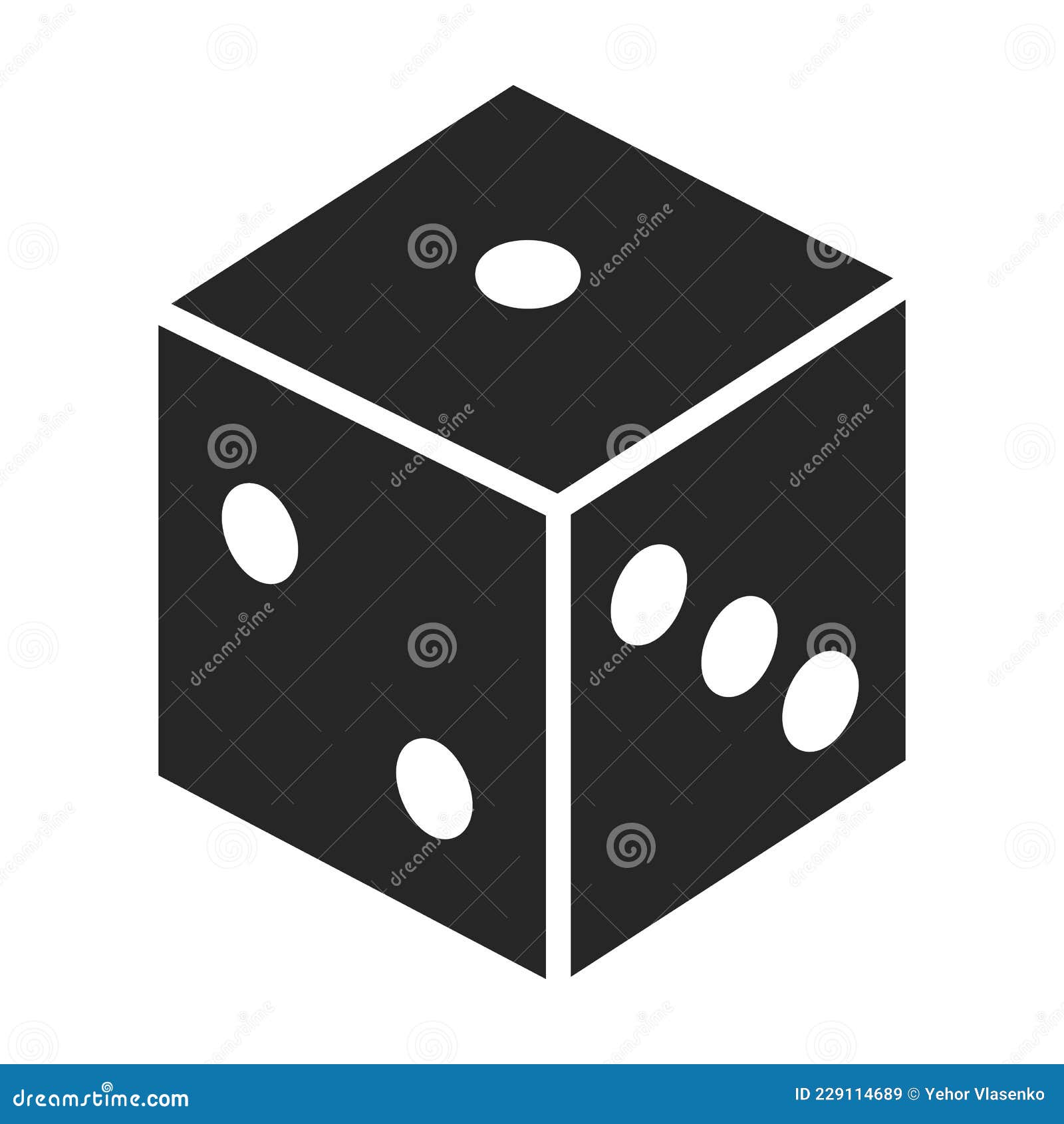 White rolling dice set icon Royalty Free Vector Image