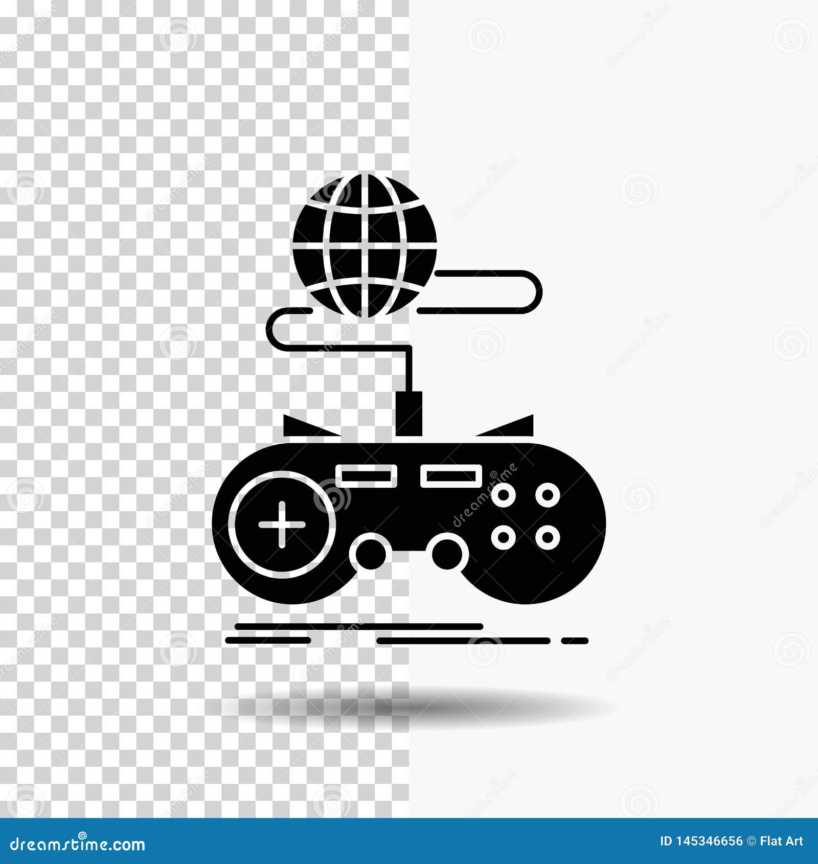 Game, gaming, internet, multiplayer, online Flat Icon. green and