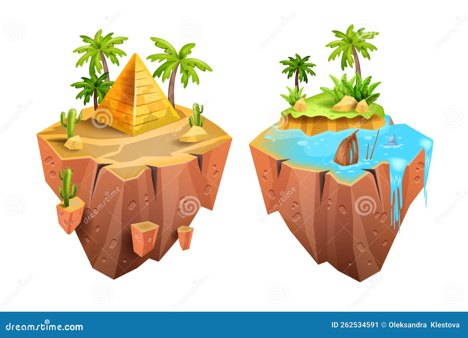 Free Vector  Isometric mining game level template