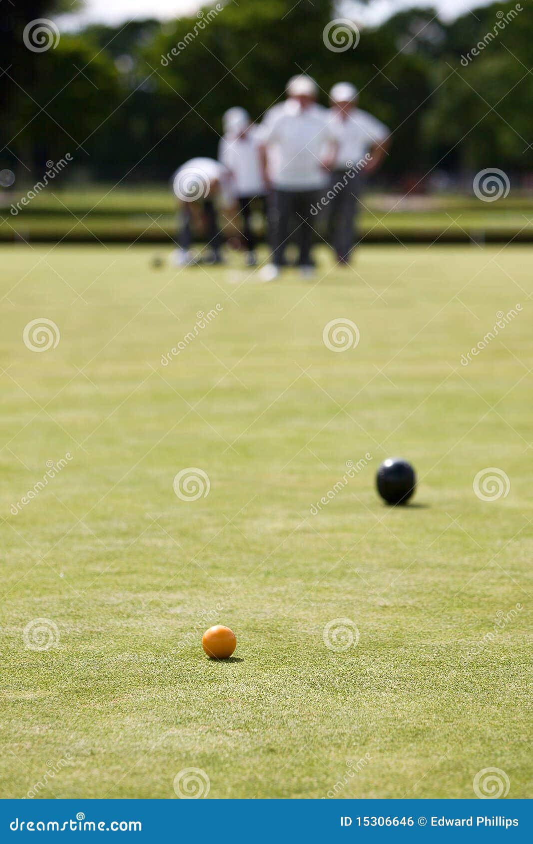 Game of Lawn Bowls stock photo. Image of bowling, recreation 15306646