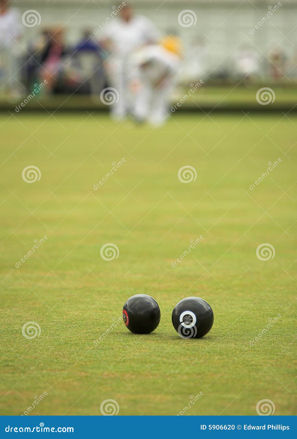 Game of Lawn Bowls stock photo. Image of bowling, outdoors 5906620