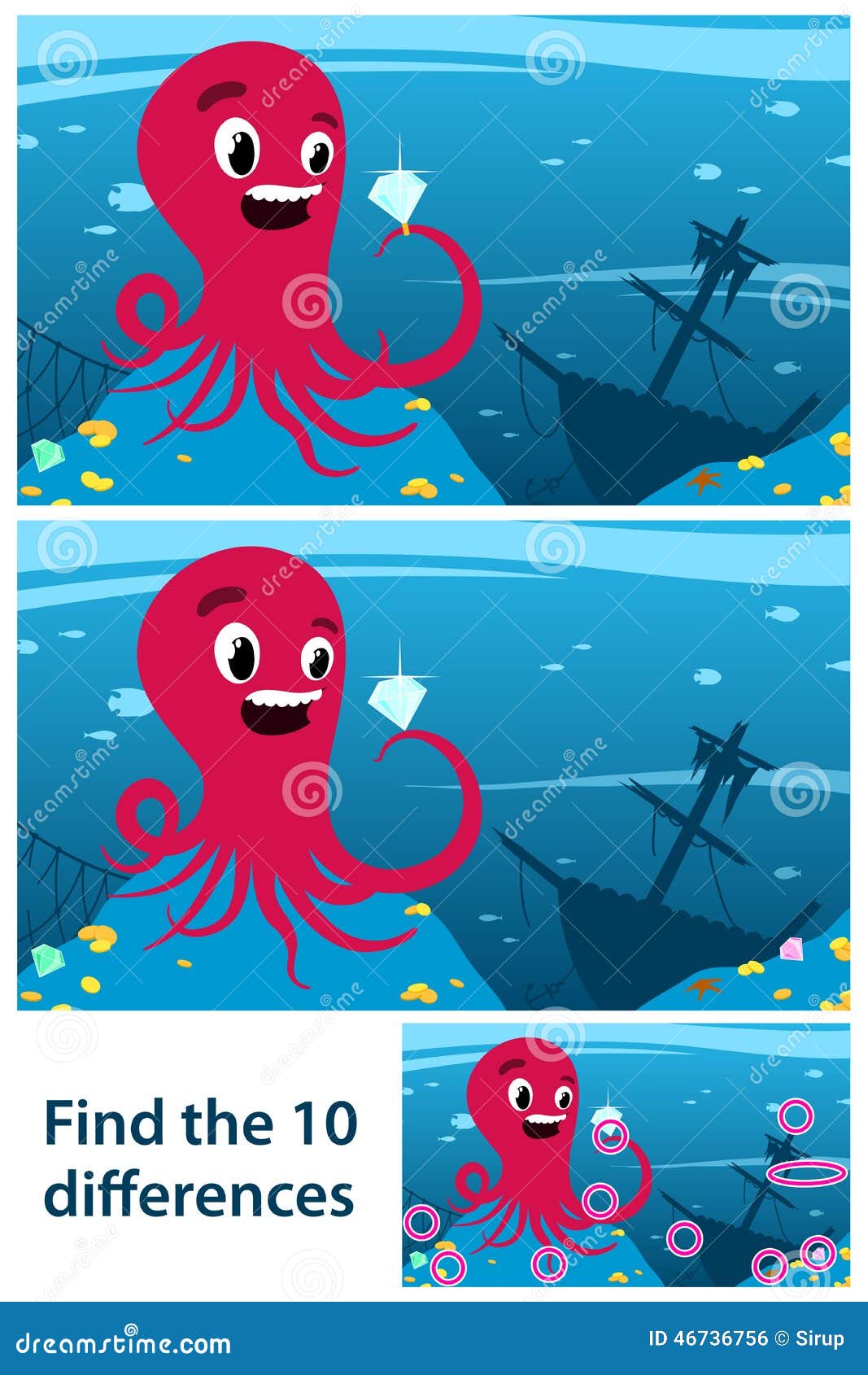 Game Meant To Stimulate Intuitive Learning Stock Vector Illustration