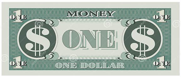 Game Money - One Dollar Bill Stock Vector - Illustration of earnings ...