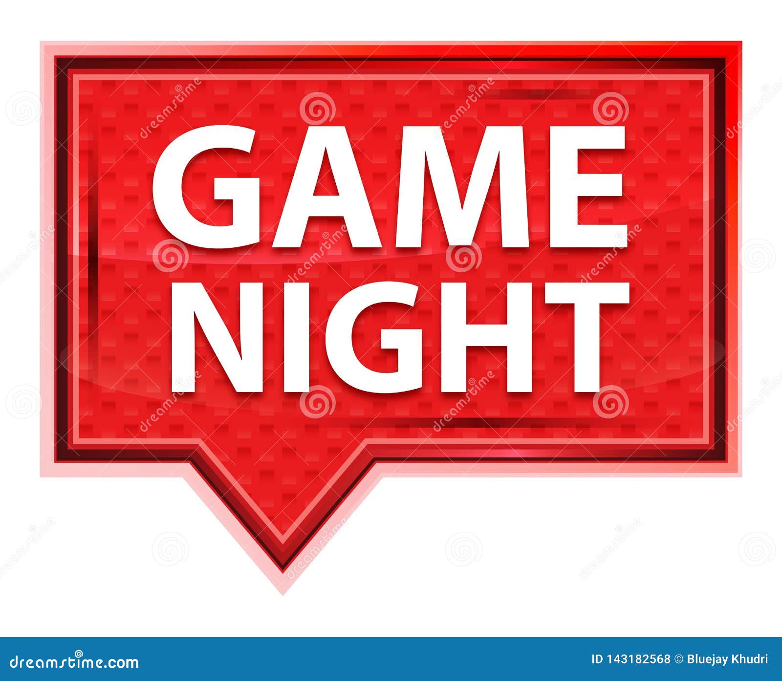 Game Night Misty Rose Pink Banner Button Stock Illustration