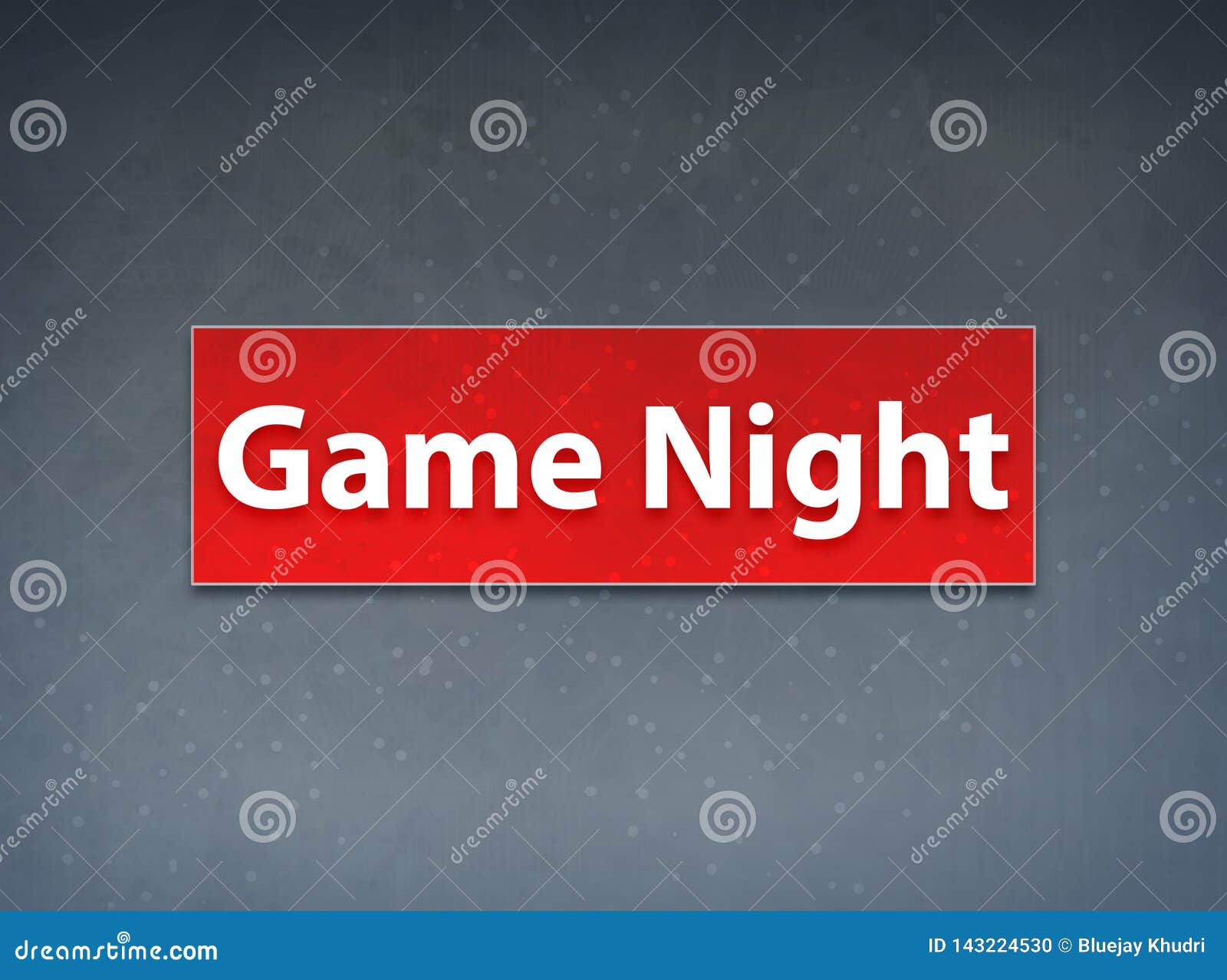Game Night Red Banner Abstract Background Stock Illustration