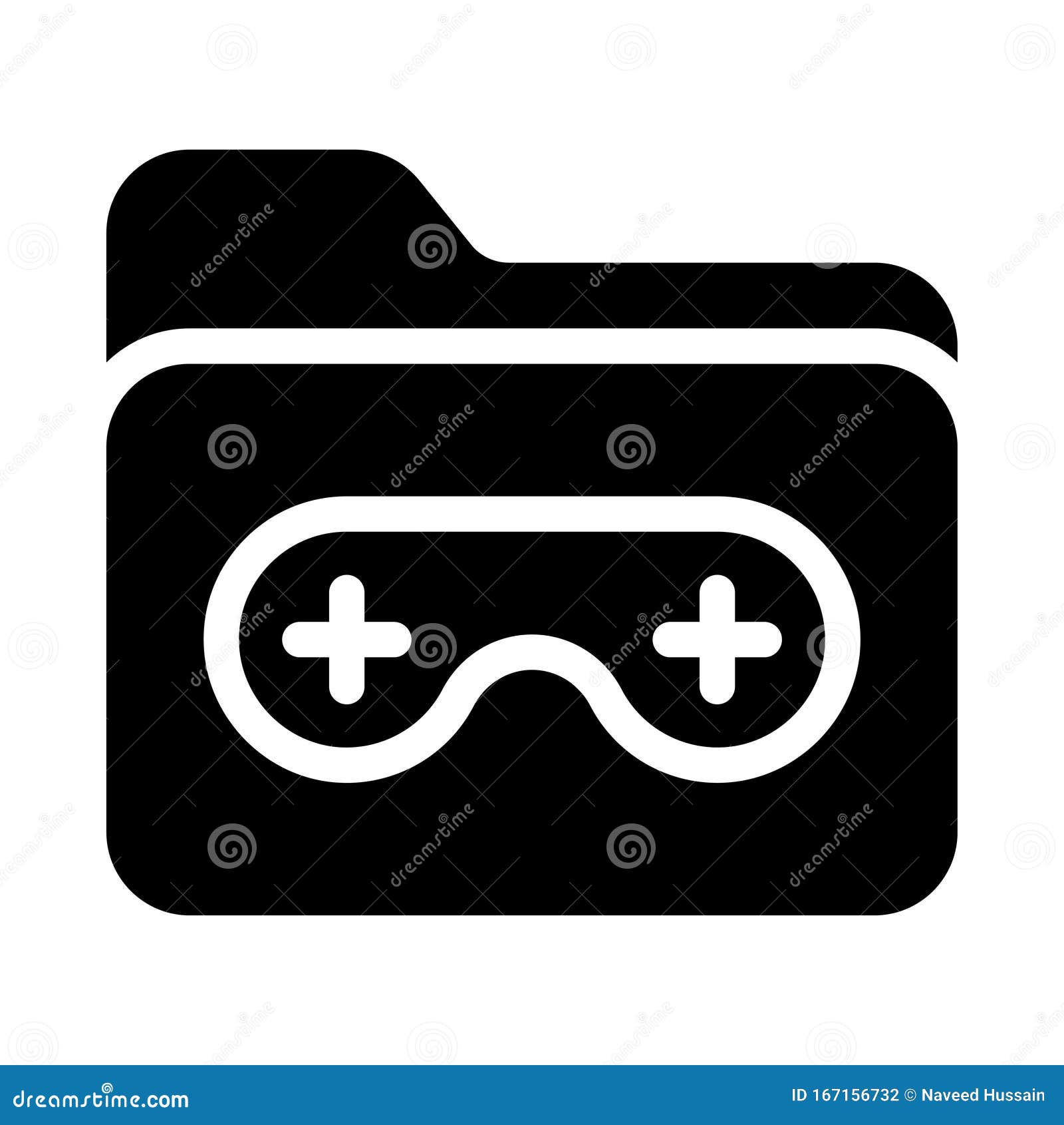 Game Ordner Vektor Glyphe Flaches Symbol Stock Abbildung Illustration Von Buro Computer 167156732