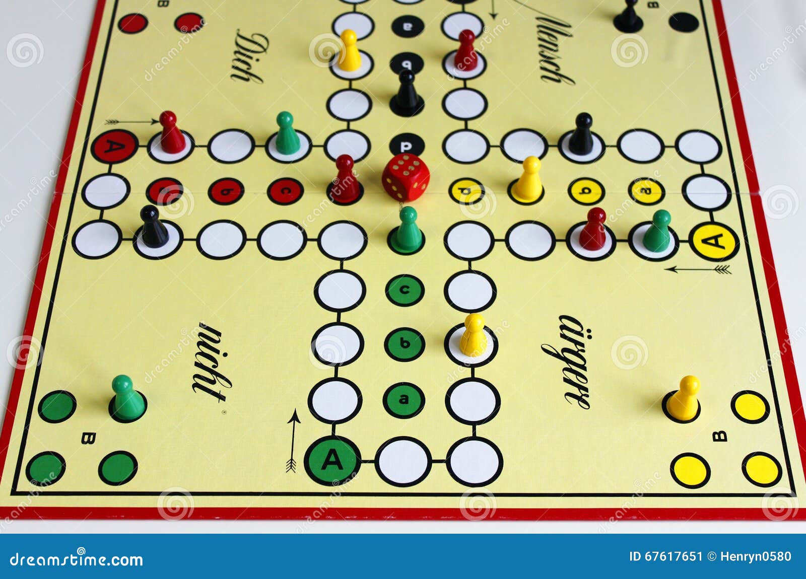 Game Play Figure Boardgame Luck Angry Stock Image Image of play