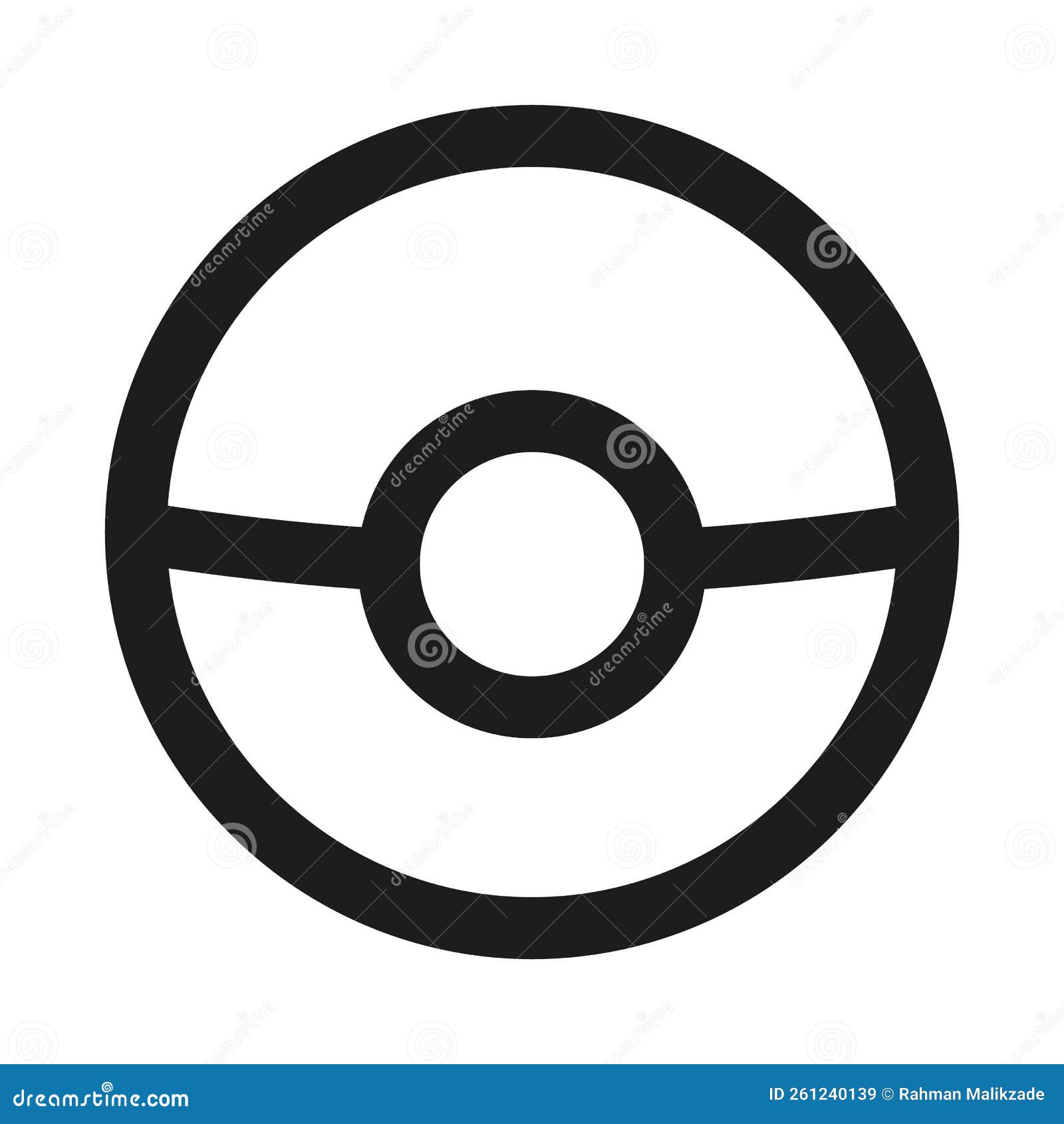 Game Pokeball Outline Icon Pokemon Container Vector Illustration