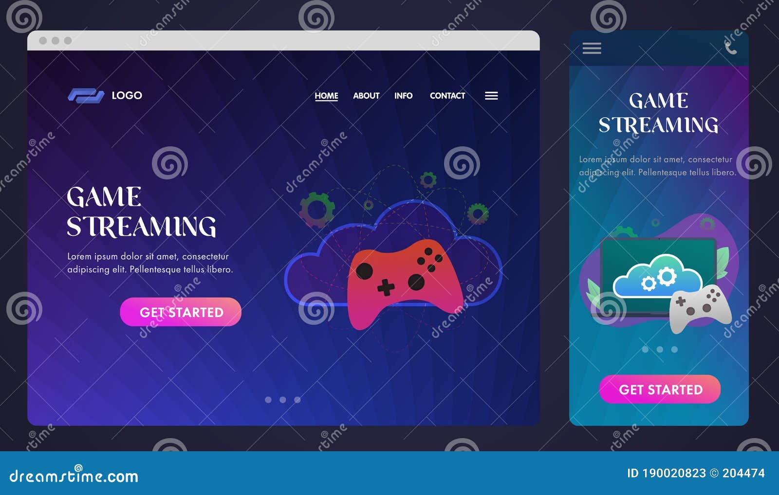 Gaming Stream UI  Ui design website, Website design layout, Web app design