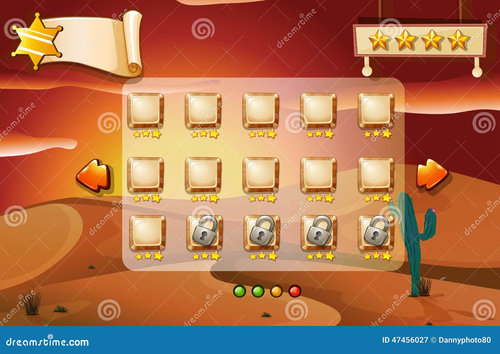 A Game Unlocking the Next Stages Stock Vector - Illustration of play
