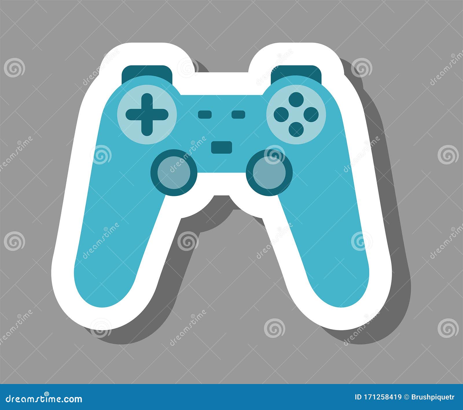 Gamepad Icon that Symbolizes Videogames Stock Vector - Illustration of ...
