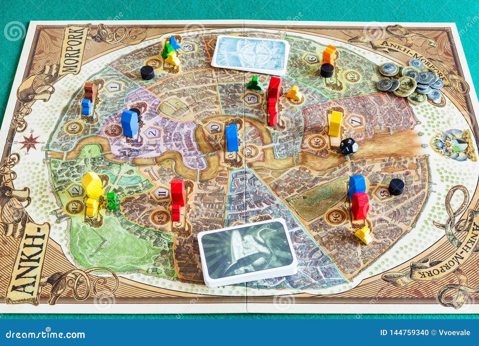 Gameplay Di Discworld: Gioco Da Tavolo Di Ankh-Morpork Immagine