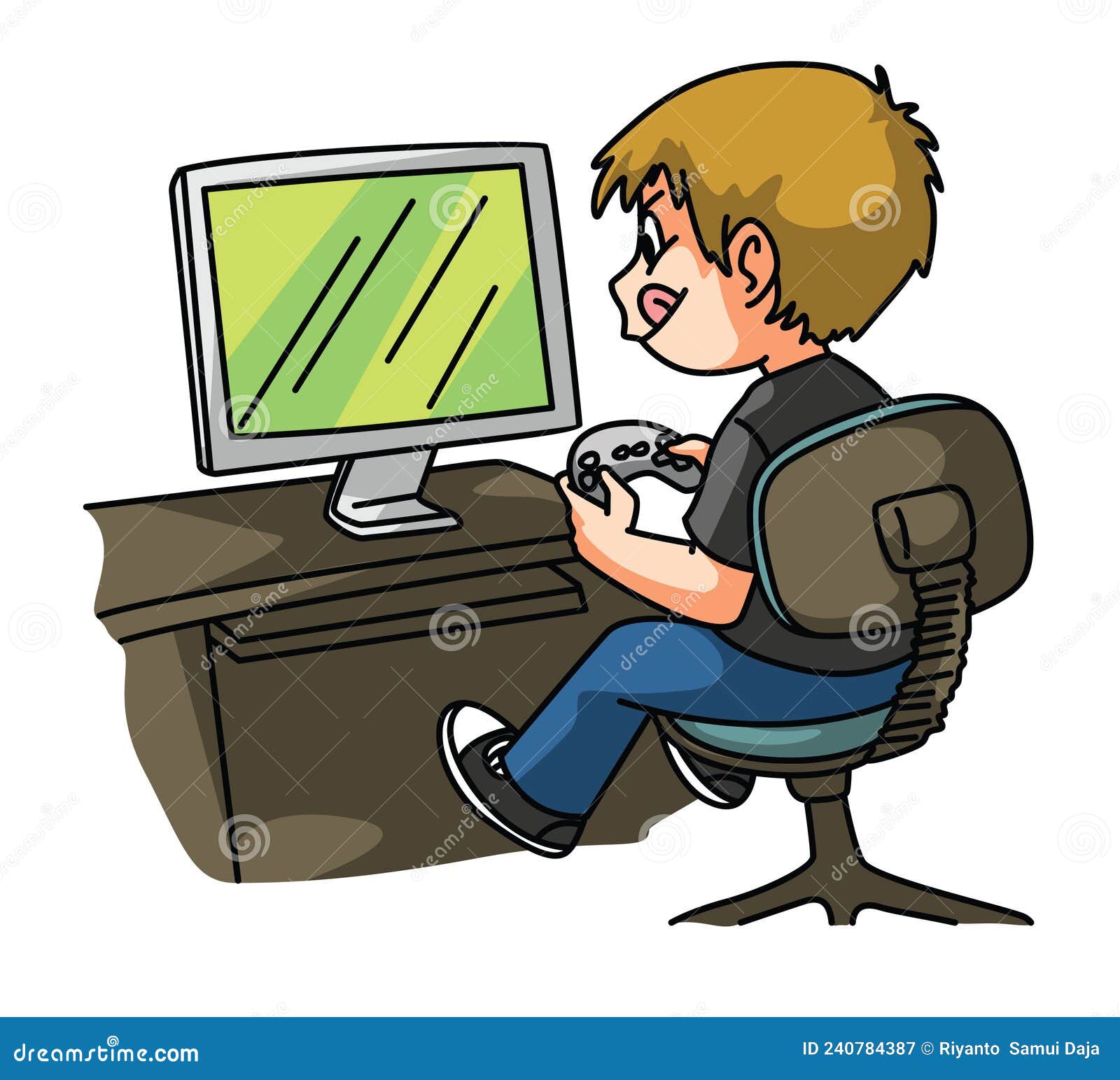 330+ Drawing Of Kid Playing Computer Game Stock Illustrations, Royalty-Free  Vector Graphics & Clip Art - iStock