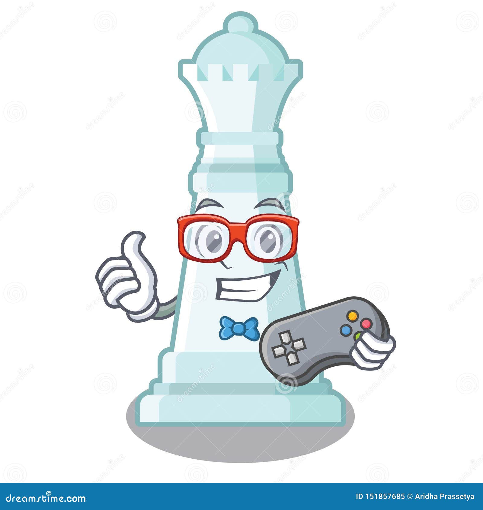 gamer chess queen in the cartoon 