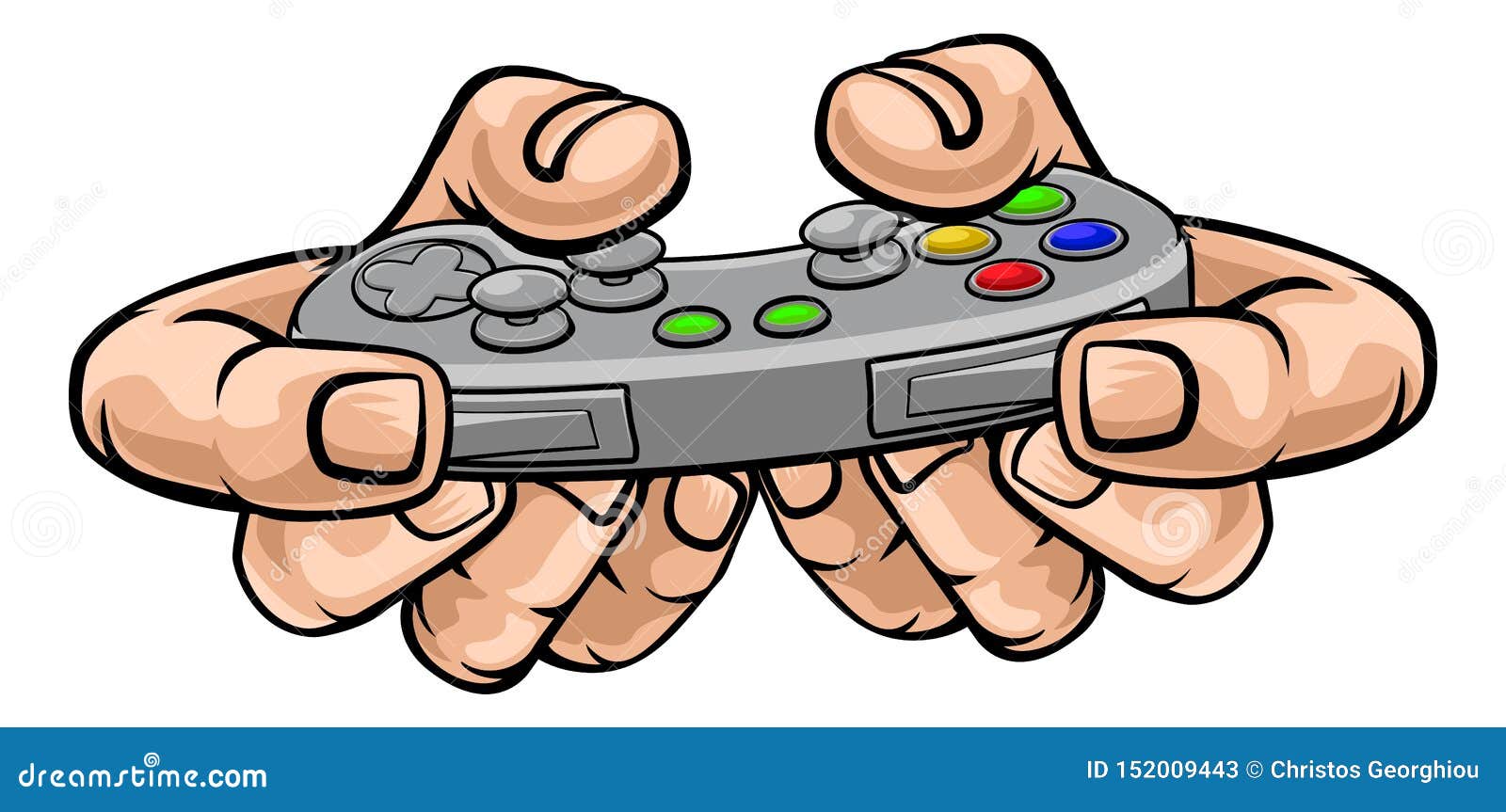 Cartoon gaming accessories professional gamer Vector Image