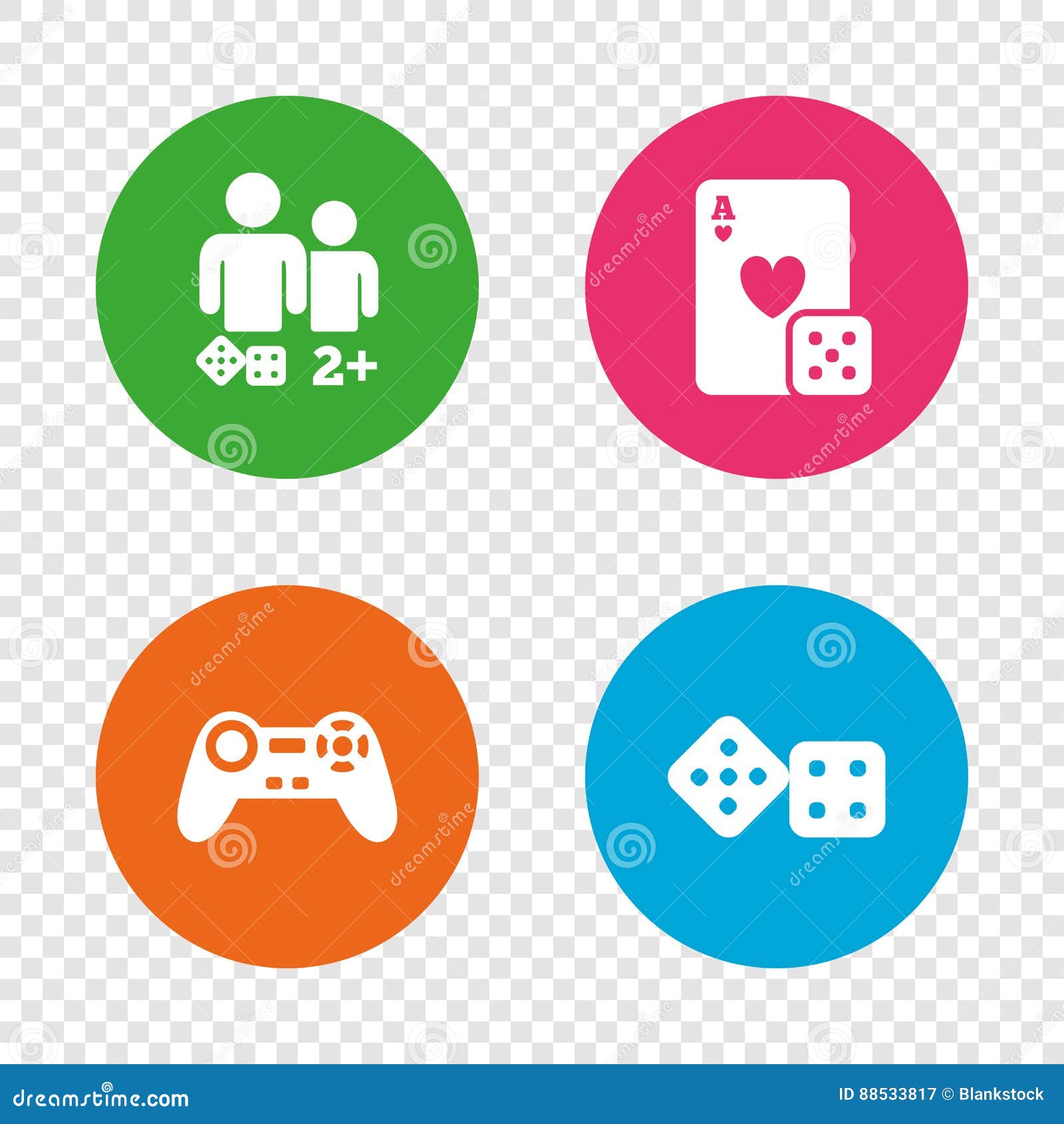 Board games sign icon 2-4 players symbol Vector Image