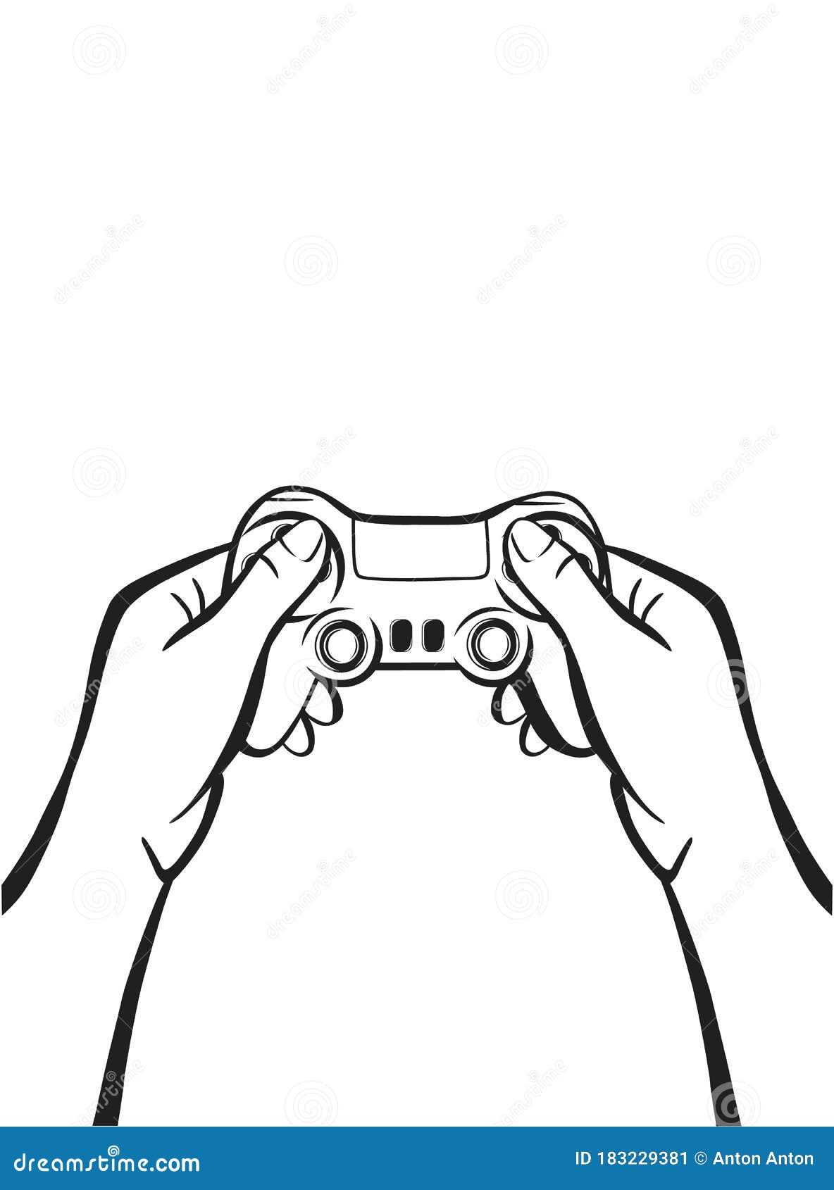 Video Game, Playing Online. Gamer With A Laptop Sits On A Big Joystick.  Young Guy Is Playing An Online Game. Vector Illustration Flat Design.  Isolated On White Background. Royalty Free SVG, Cliparts