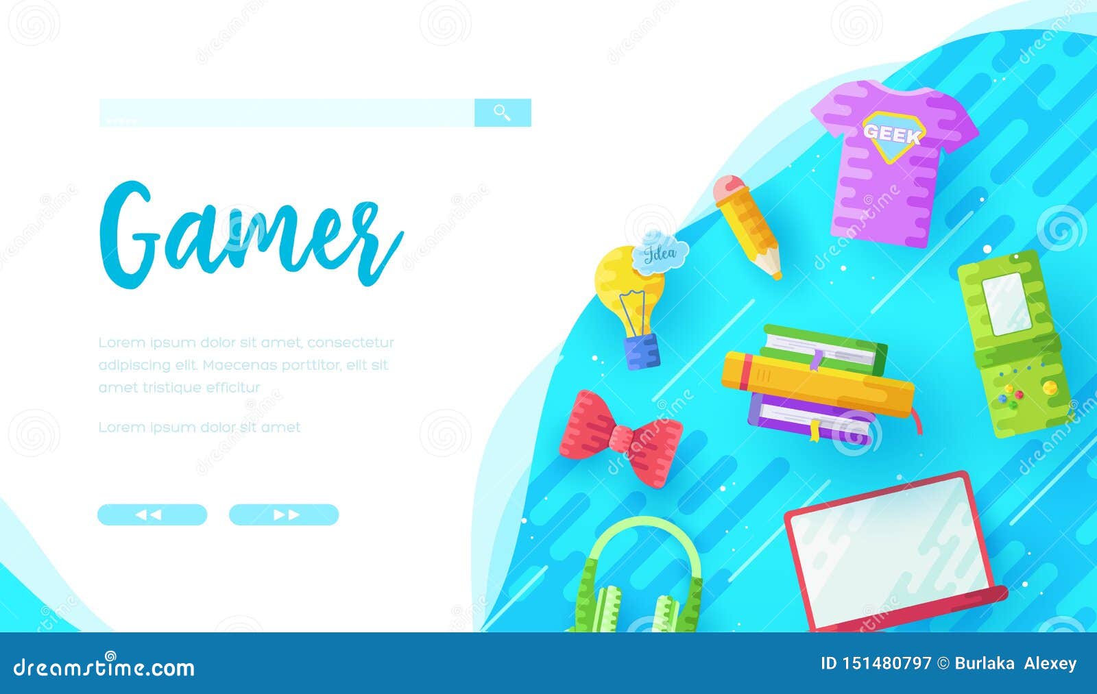 Games Online Store Landing Page Template Stock Vector Illustration Of Device Equipment Games Online Store Landing Page Template Stock Vector Illustration Of Device Equipment