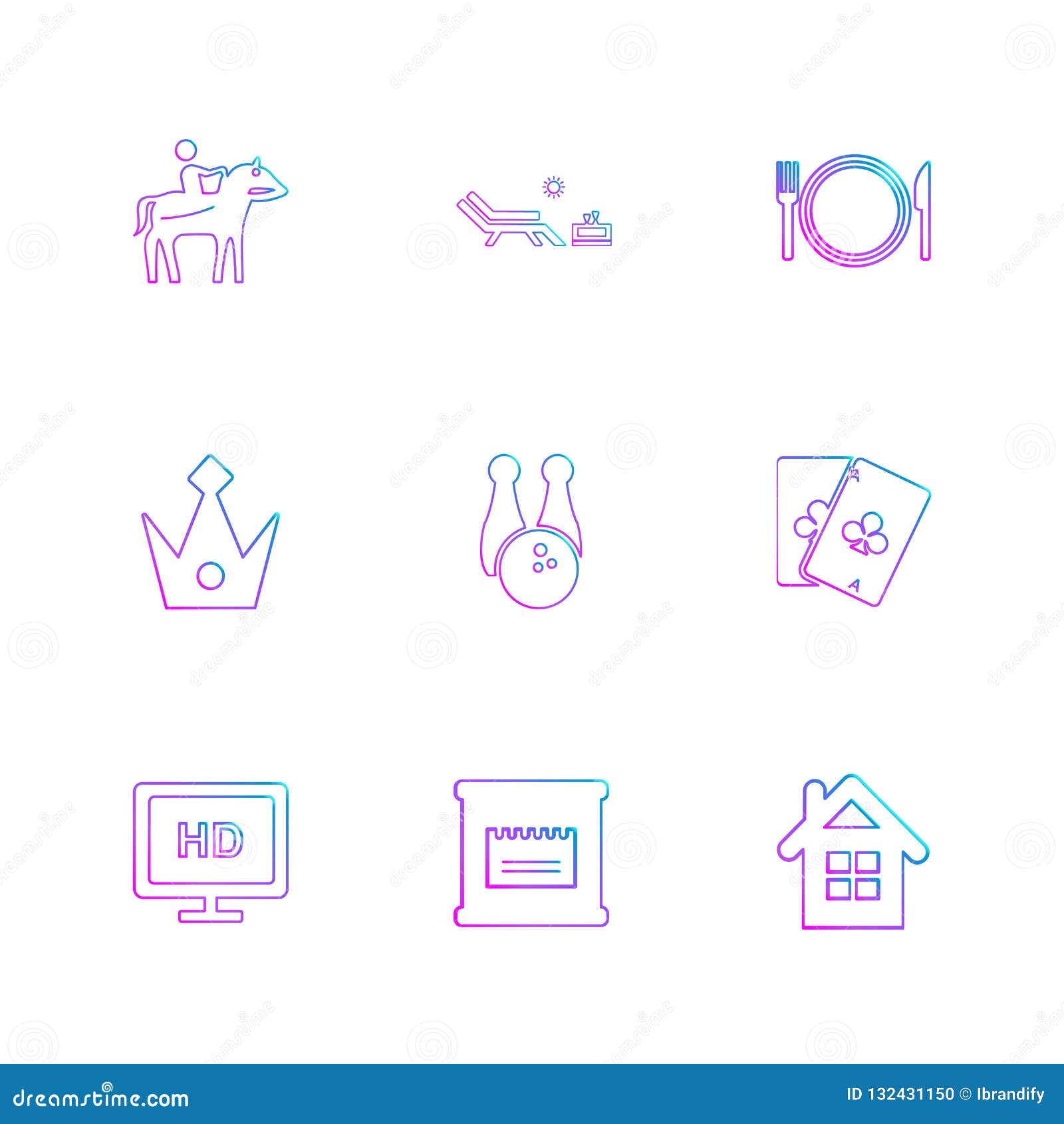 games , sports , picinic , real estate , eps icons set 