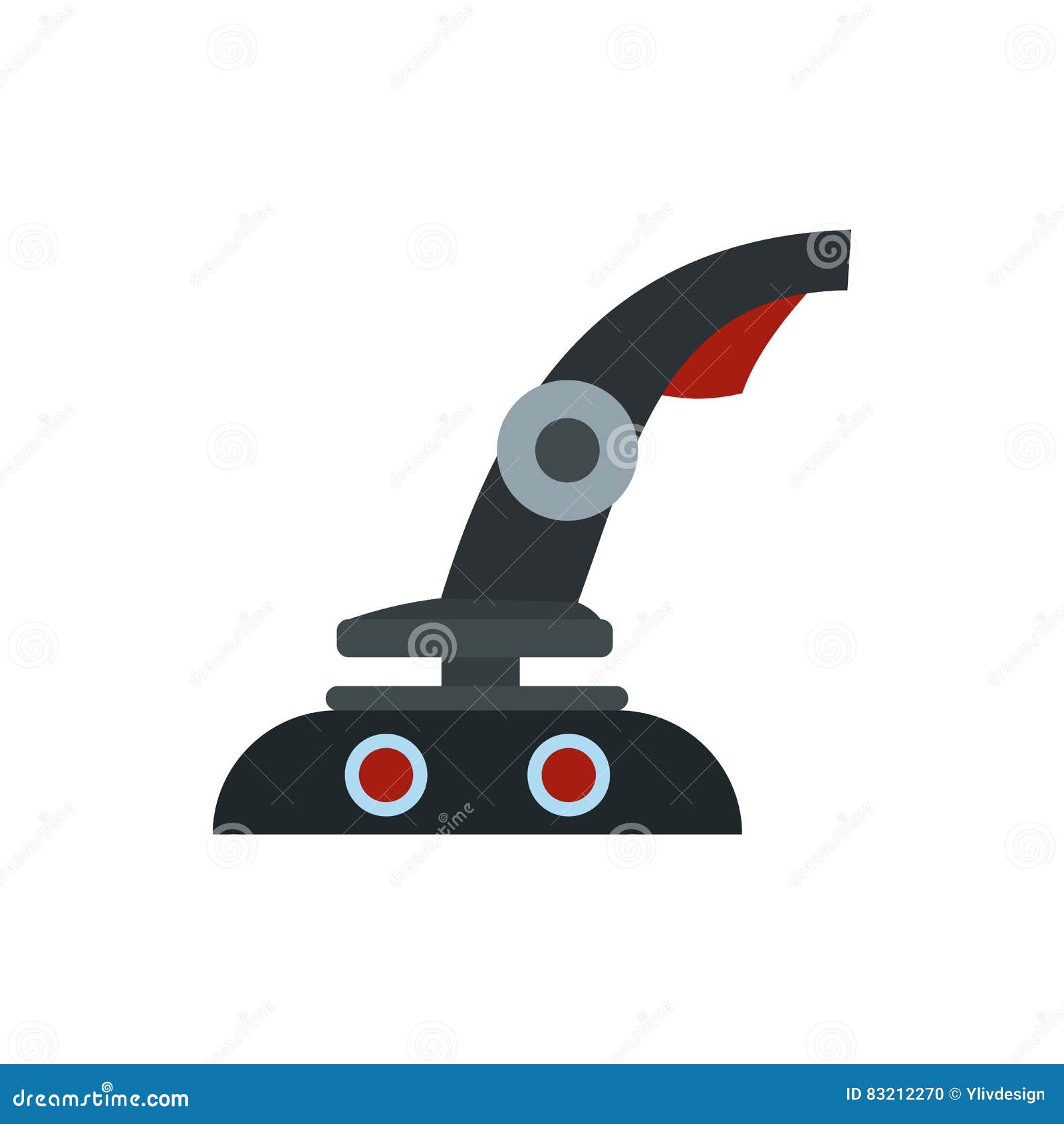 Gaming Chair Icon Flat Style Stock Vector Illustration Of Chair