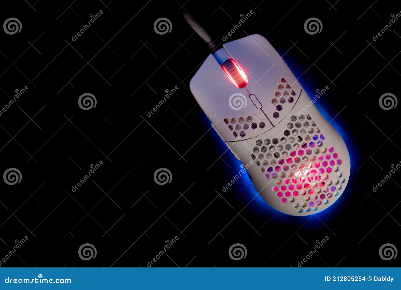 Gaming Mouse with LED Lights Stock Photo Image of desktop, gameplay