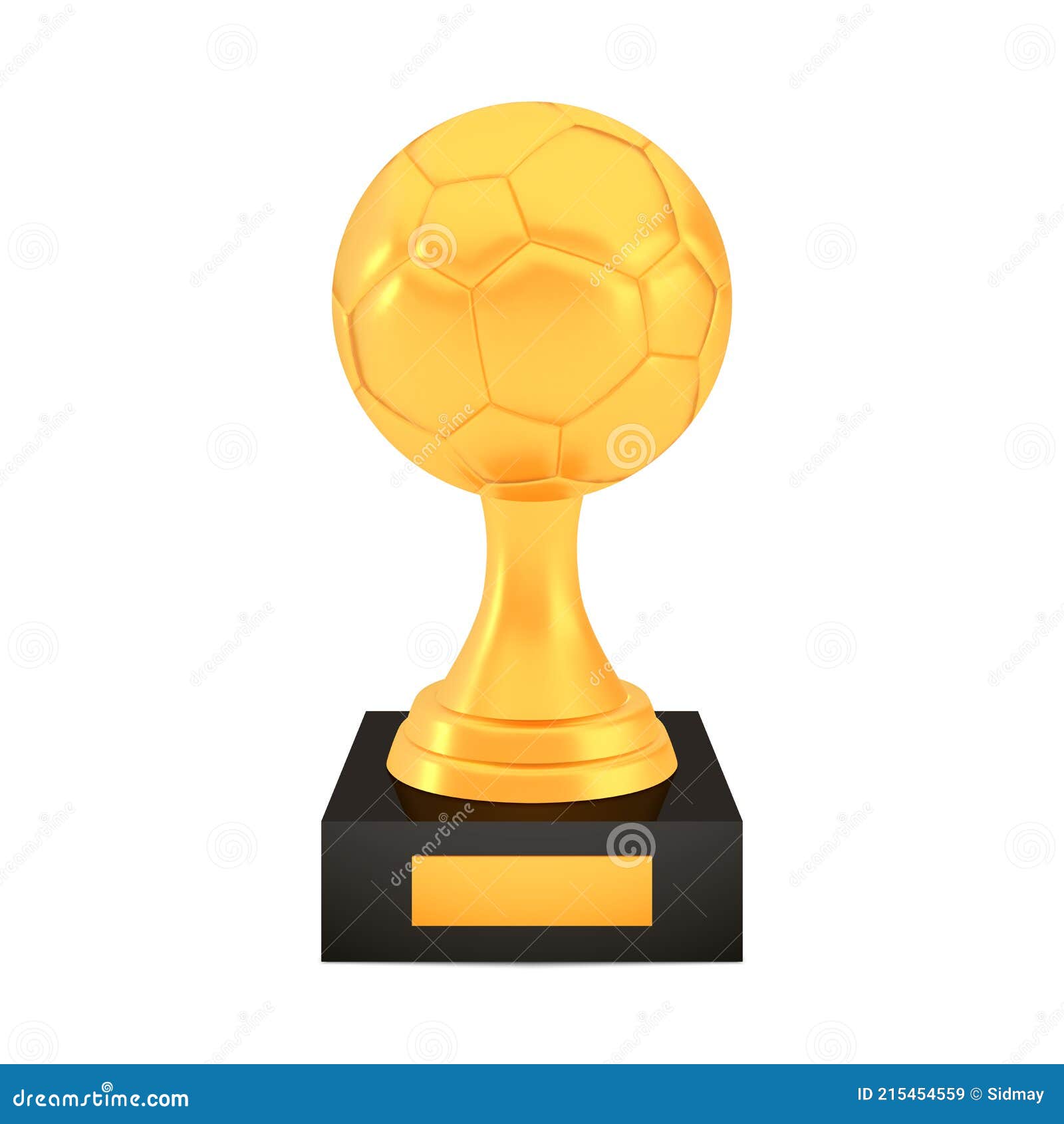 Ganador Copa De Fútbol Premio En El Stand Con Placa Vacía Logotipo De  Trofeo De Oro Aislado Sobre Fondo Blanco Ilustración del Vector -  Ilustración de muestra, aislado: 215454559