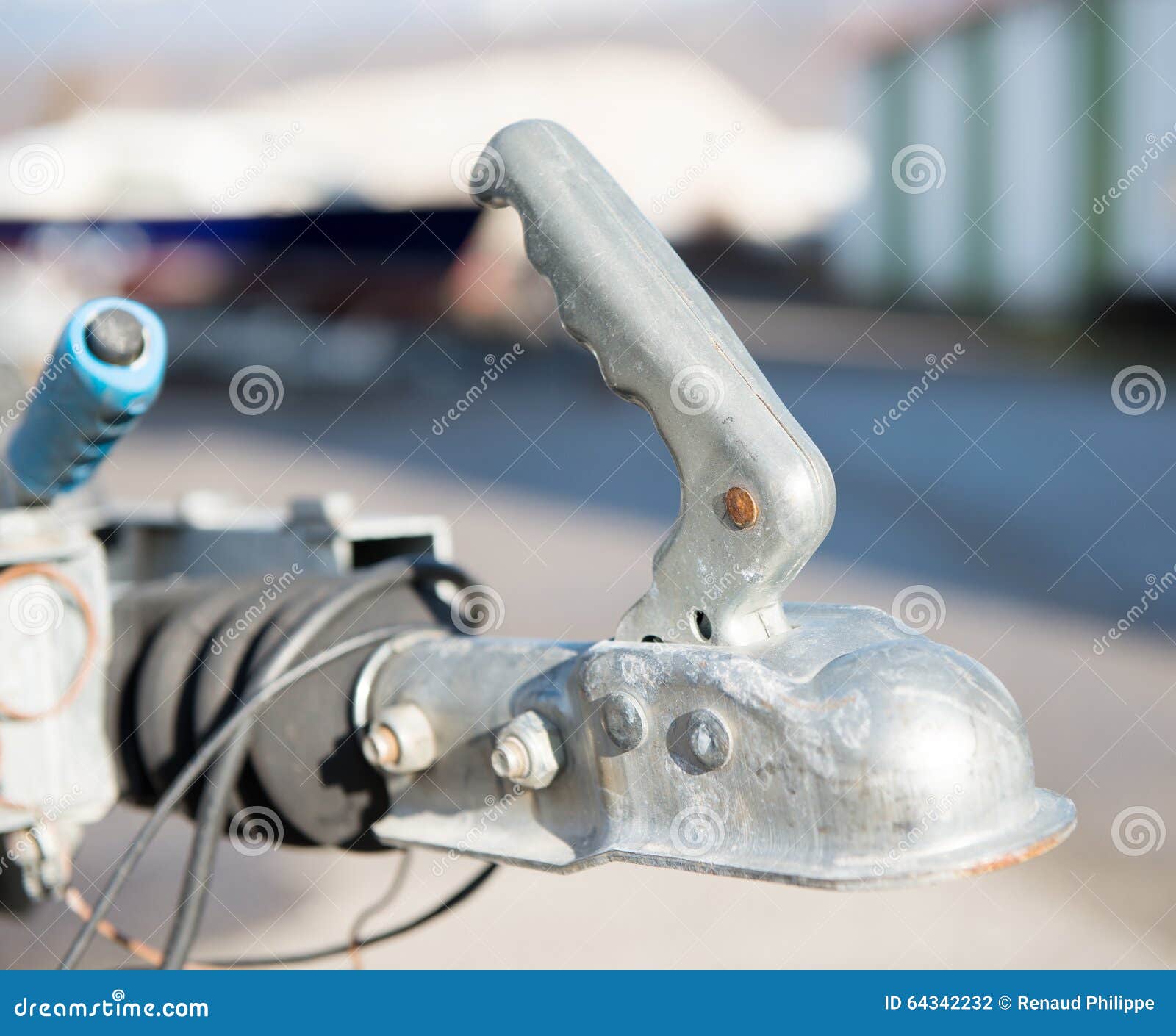 Gancho Del Remolque Del Primer Para Los Barcos Foto de archivo Imagen