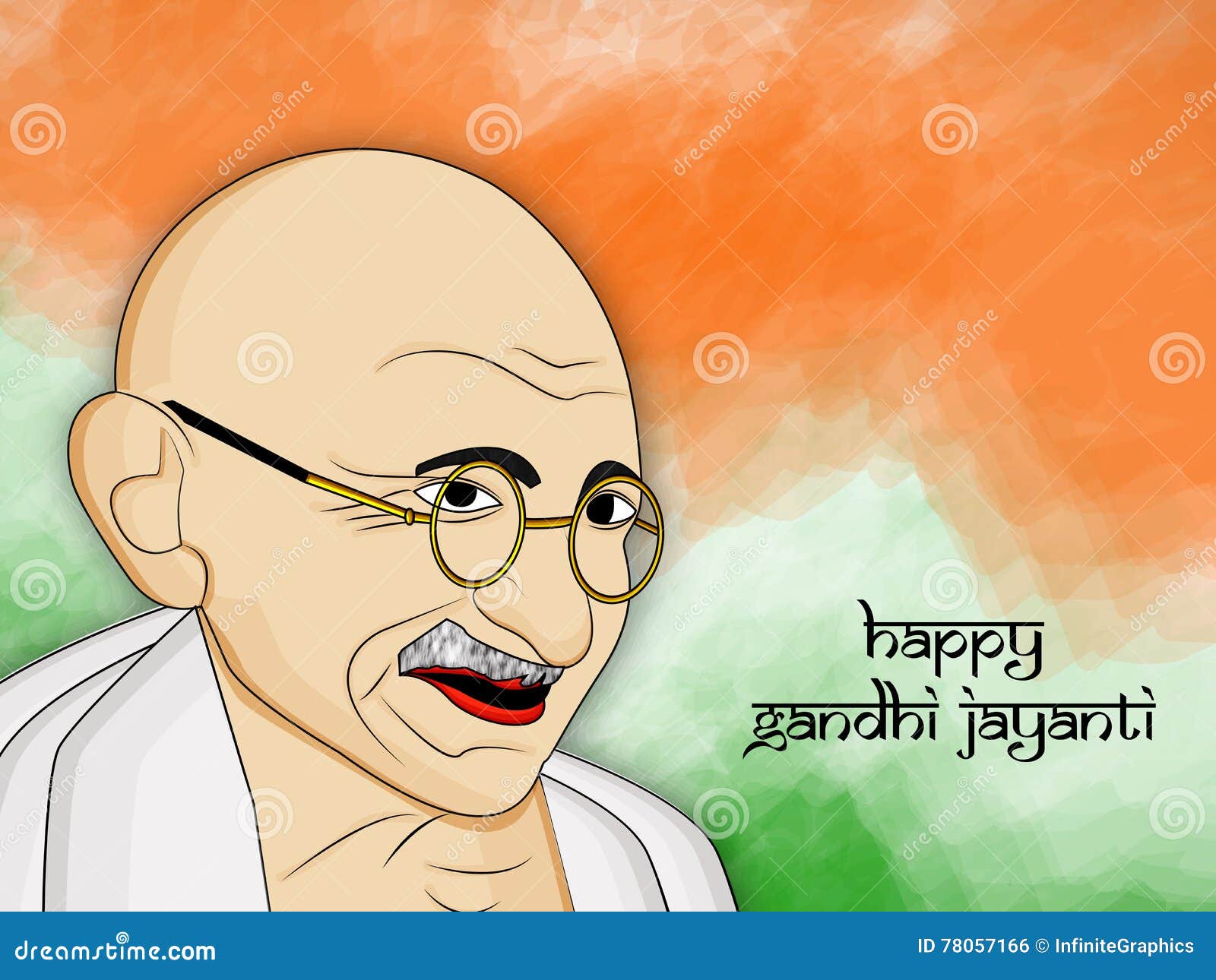 Gandhi Jayanti background stock vector. Illustration of august - 78057166