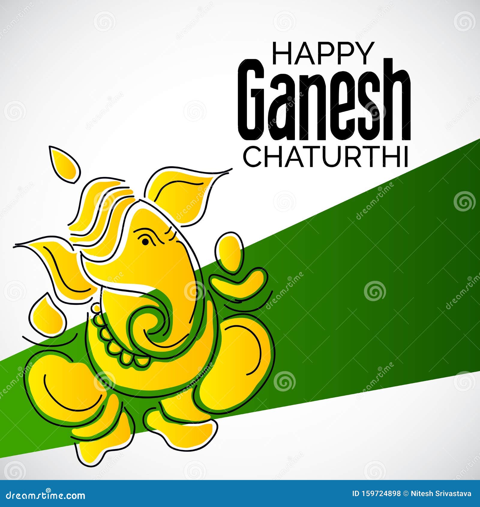 Ganesh Chaturthi Illustration 159724898 - Megapixl