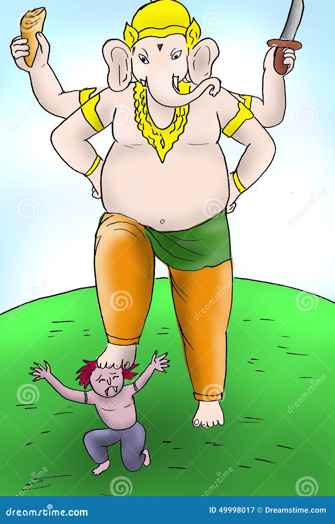 Ganesh stock illustration. Illustration of shiva, ganesh - 49998017