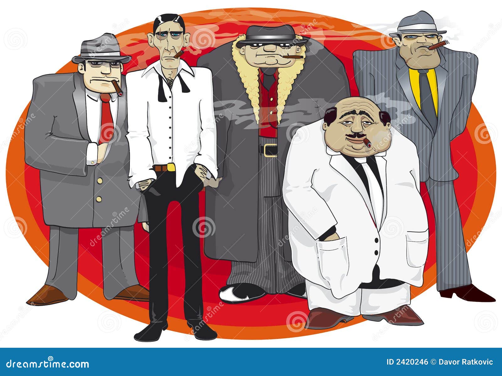 The Mafia Cartoon Vector | CartoonDealer.com #23379269