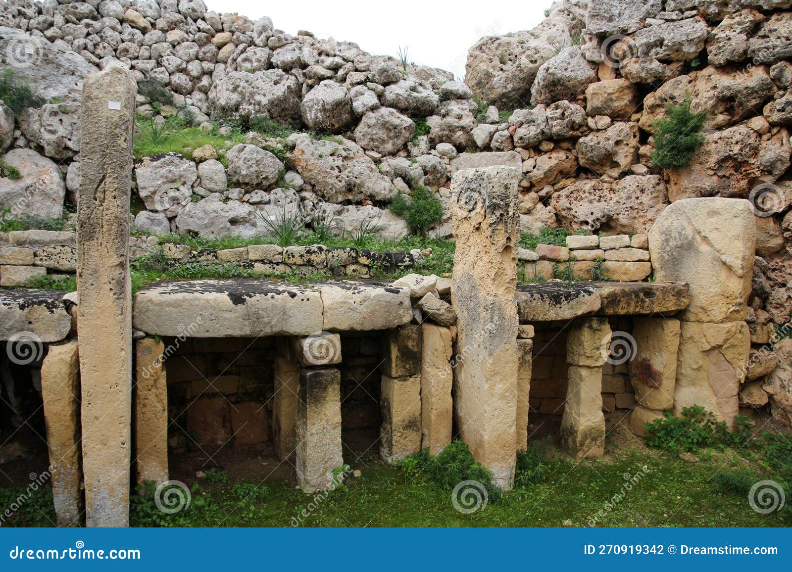 the megalithic temple complex ?gantija, gozo, malta