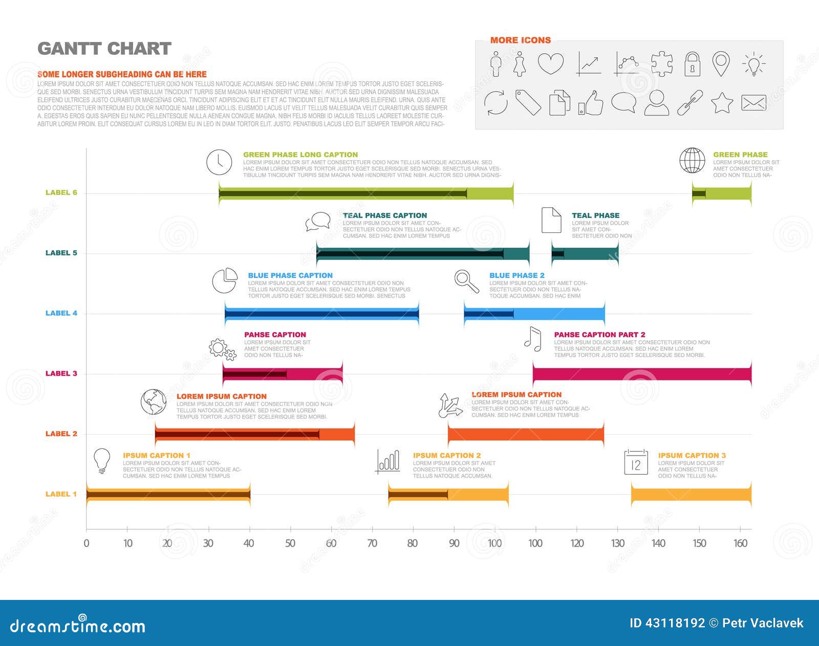 Gantt Chart Vector