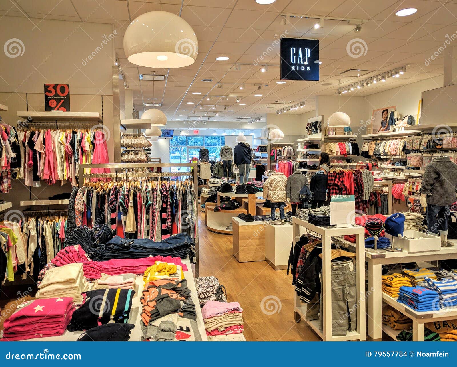 Gap kids store editorial stock image