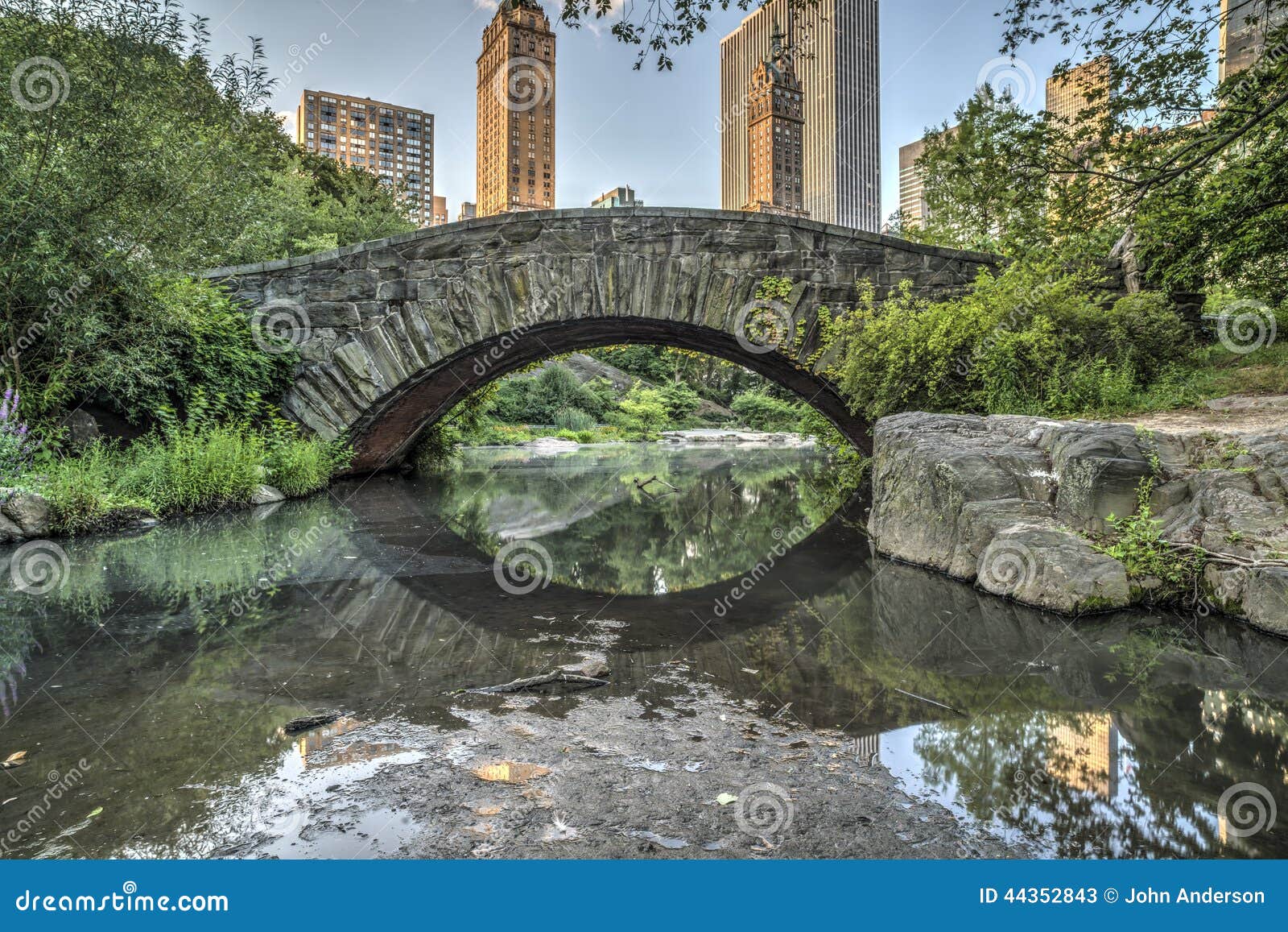 Gapstow Bridge Central Park, New York City Stock Image - Image of ...