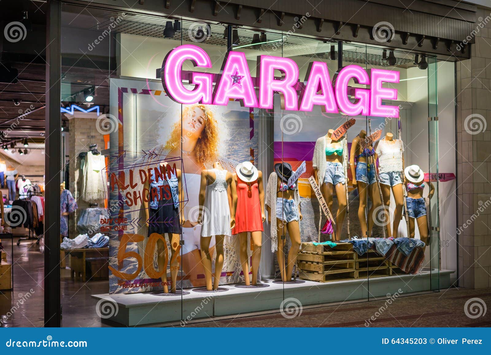 Garage Clothing Store Editorial Stock Photo - Image: 64345203