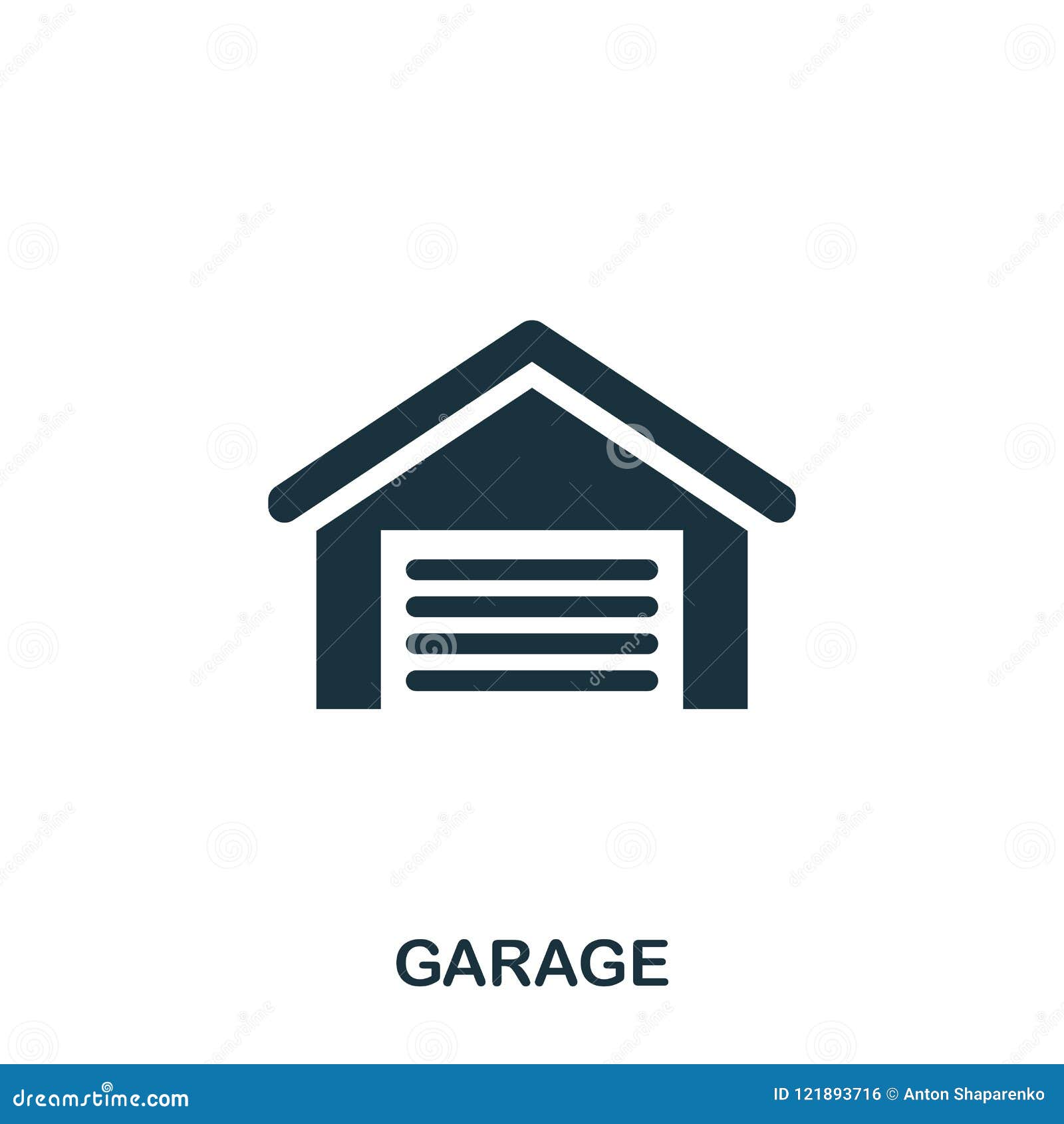 Garage Creative Icon. Simple Element Illustration. Garage Concept ...