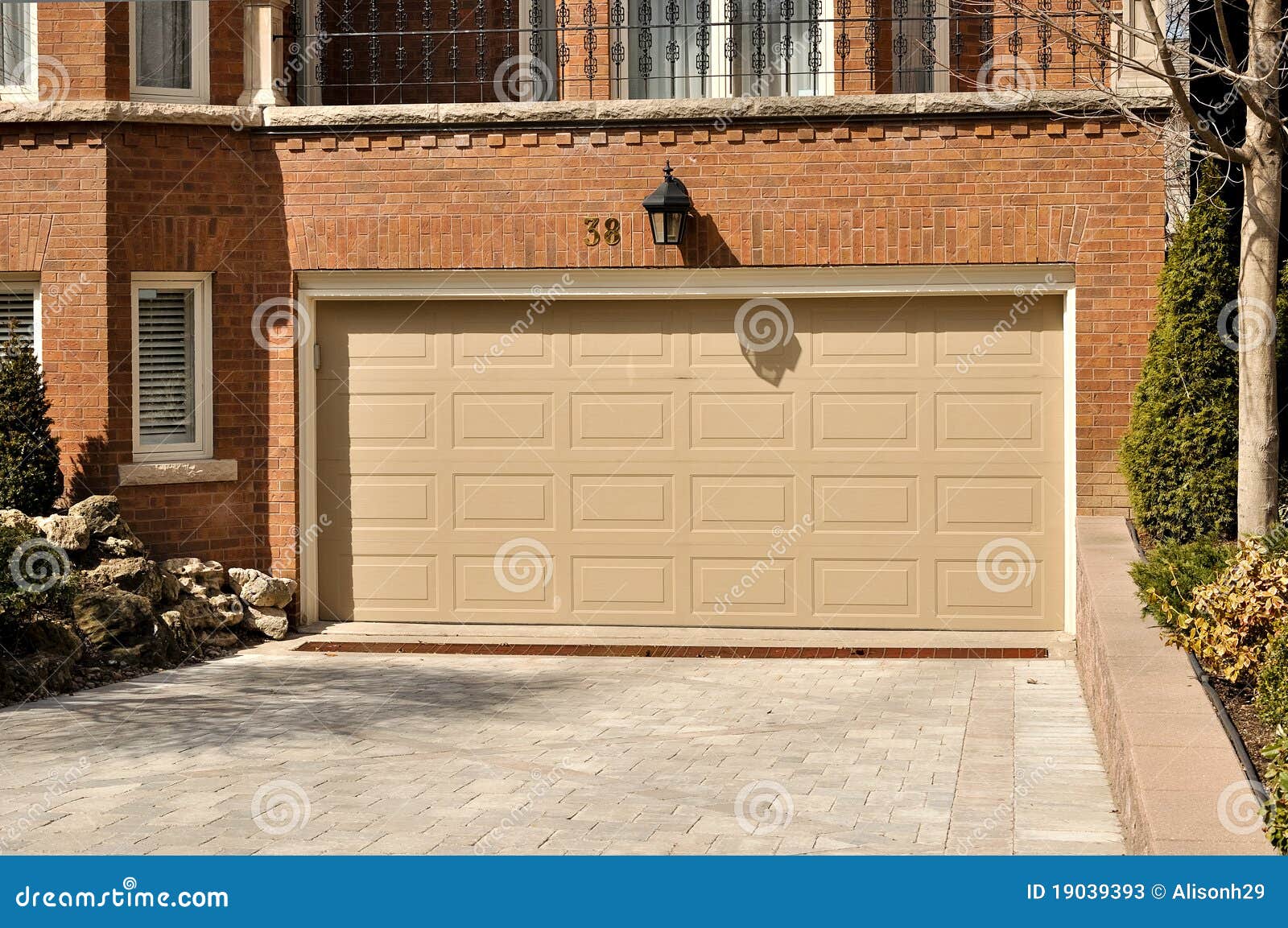 Garage Door stock image. Image of store, automobile, urban 19039393