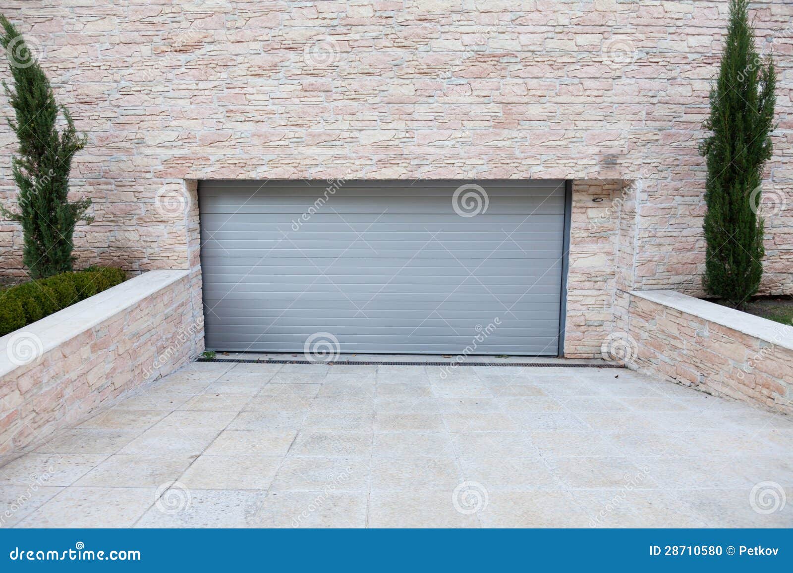 Garage door stock photo. Image of gray, empty, housing 28710580