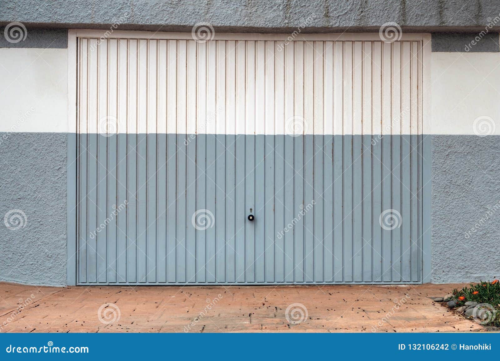 Garage Door Metal Garage Gate Closed Stock Photo Image of garage
