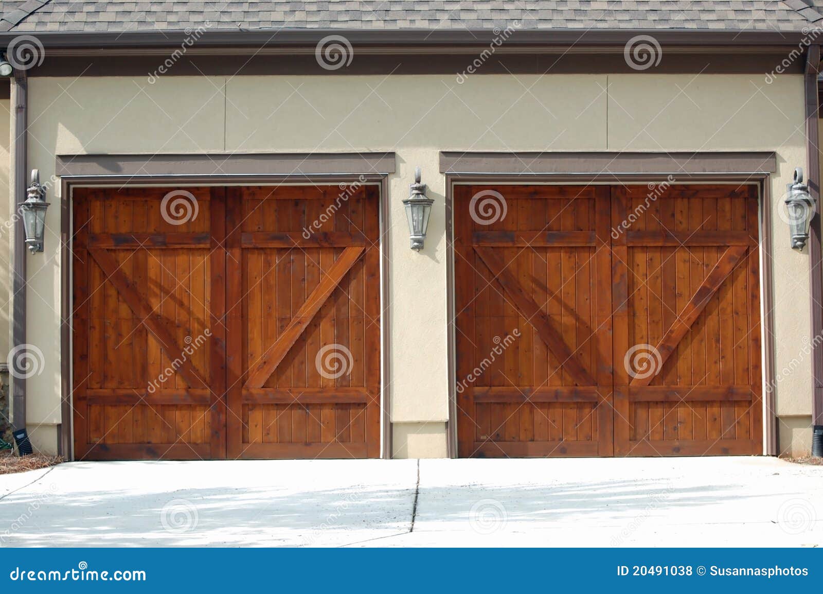 Garage Doors stock photo. Image of garage, front, building 20491038