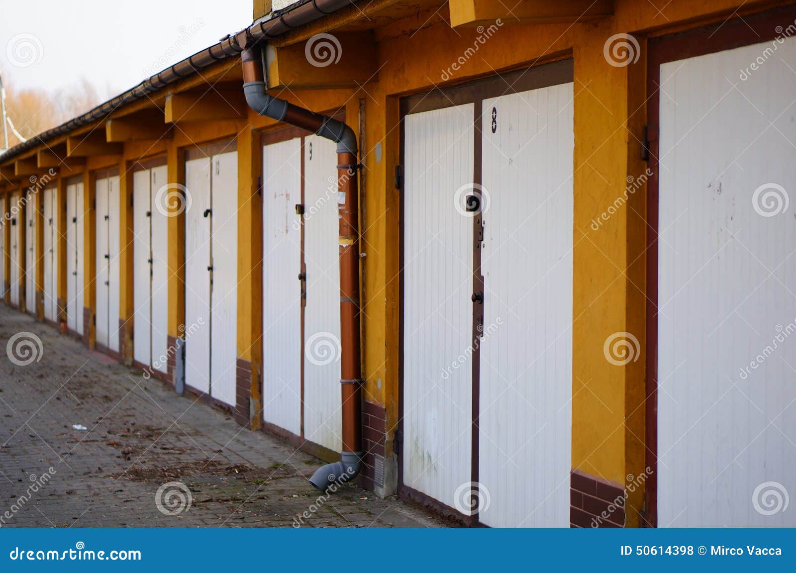Garage doors stock photo. Image of closed, doors, locked 50614398