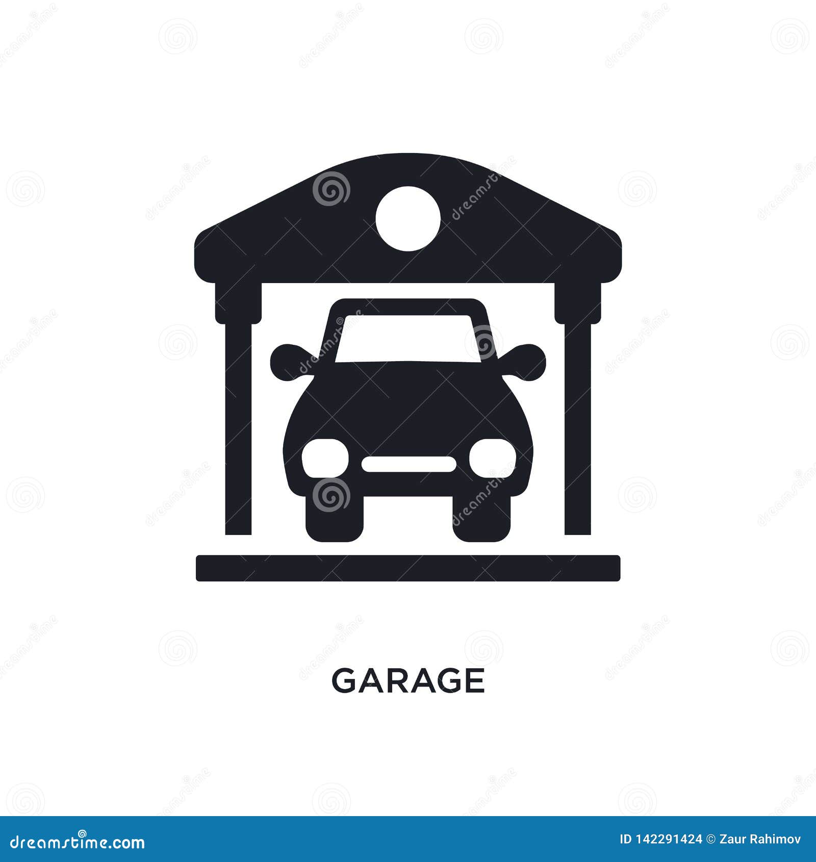 Garage Isolated Icon. Simple Element Illustration from Real Estate ...