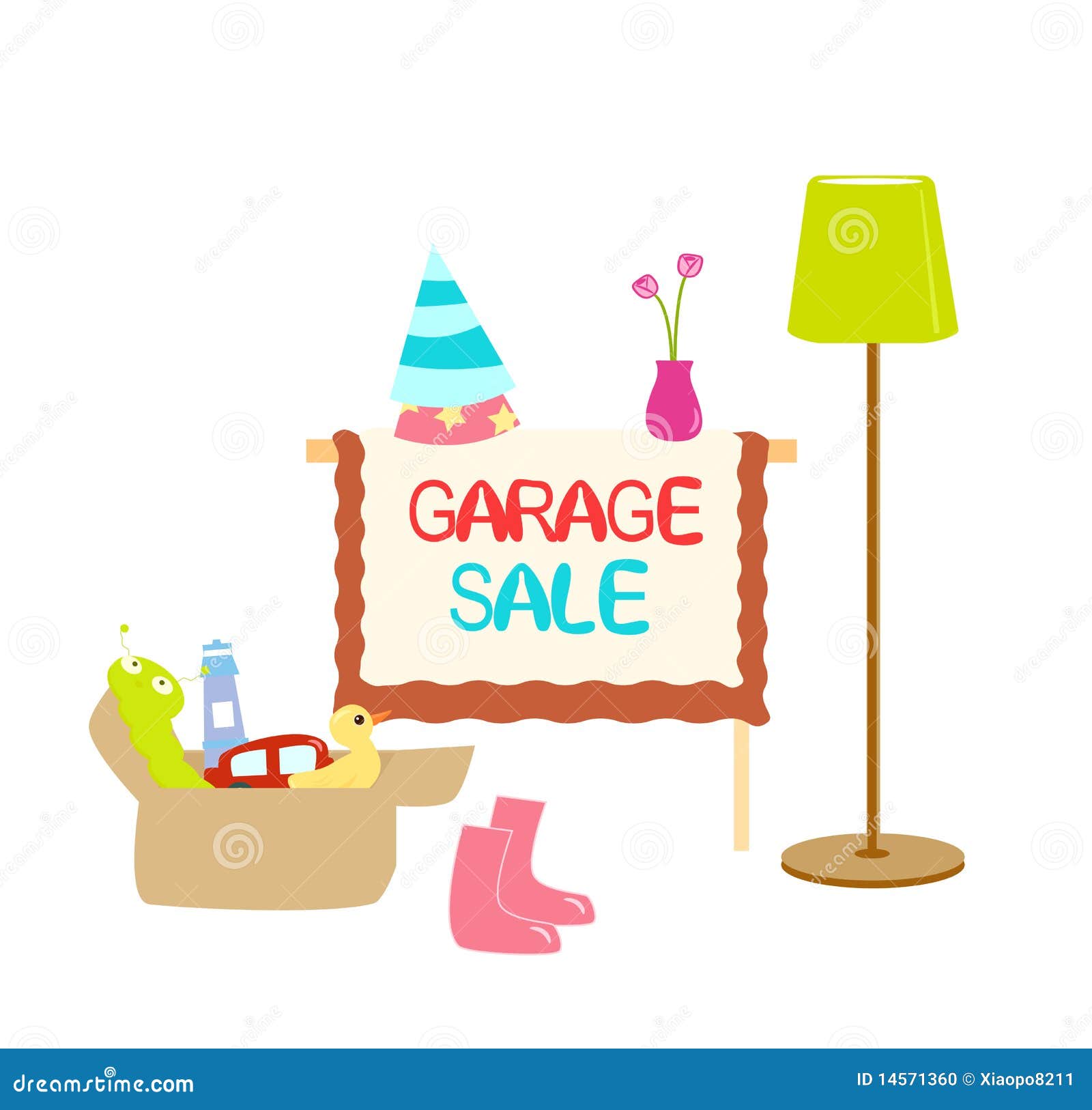 Garage Sale Items Stock Illustrations – 447 Garage Sale Items Stock  Illustrations, Vectors & Clipart - Dreamstime