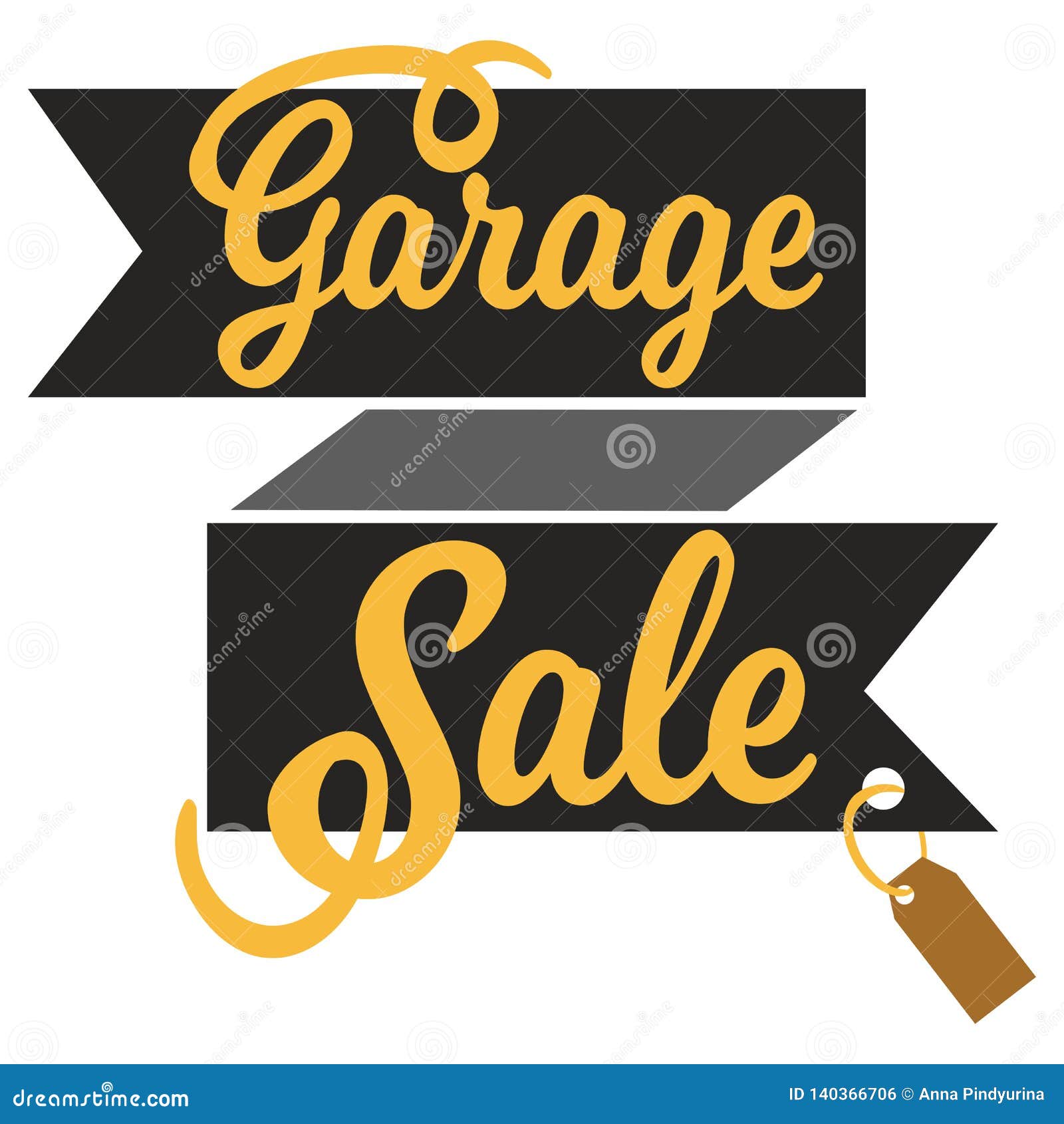 Garage Sale Sign Advertising Deals. Logotypes Template ...