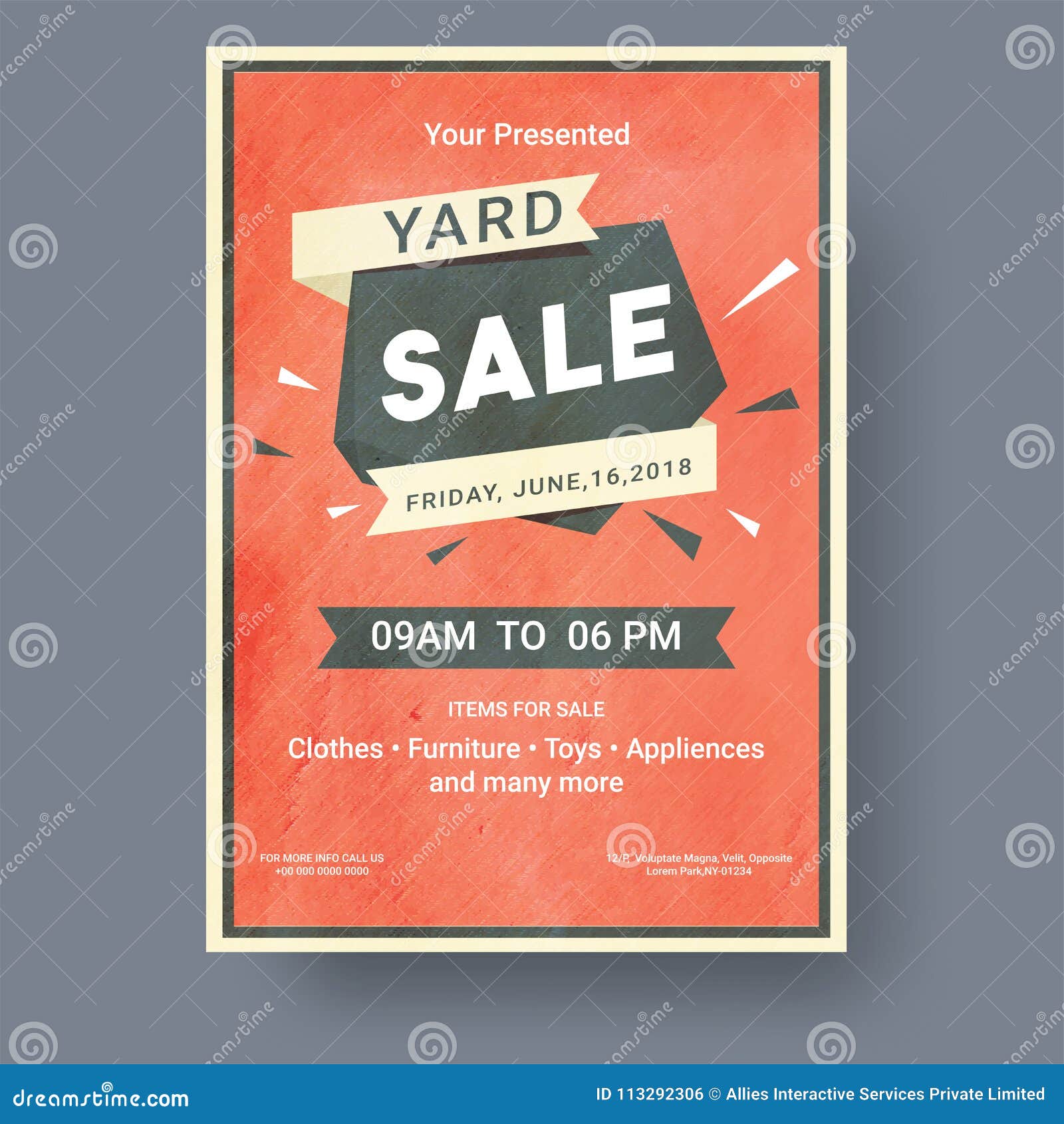 Garage Sale Template Free from thumbs.dreamstime.com
