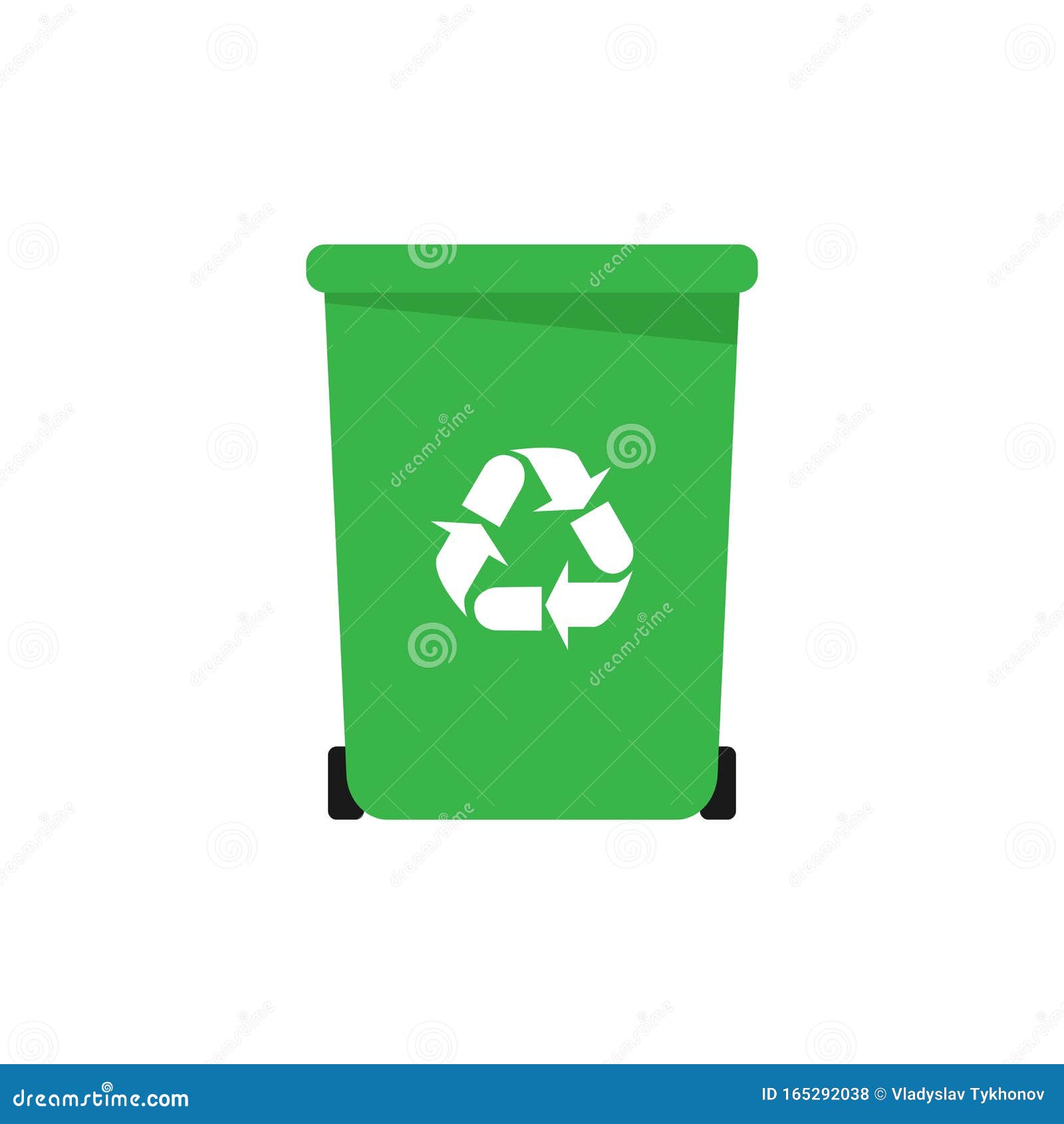 Garbage Bin Or Trash Can Waste And Rubbish Recycling Symbol Vector Illustration Eps 10 Stock Vector Illustration Of Management Environmental